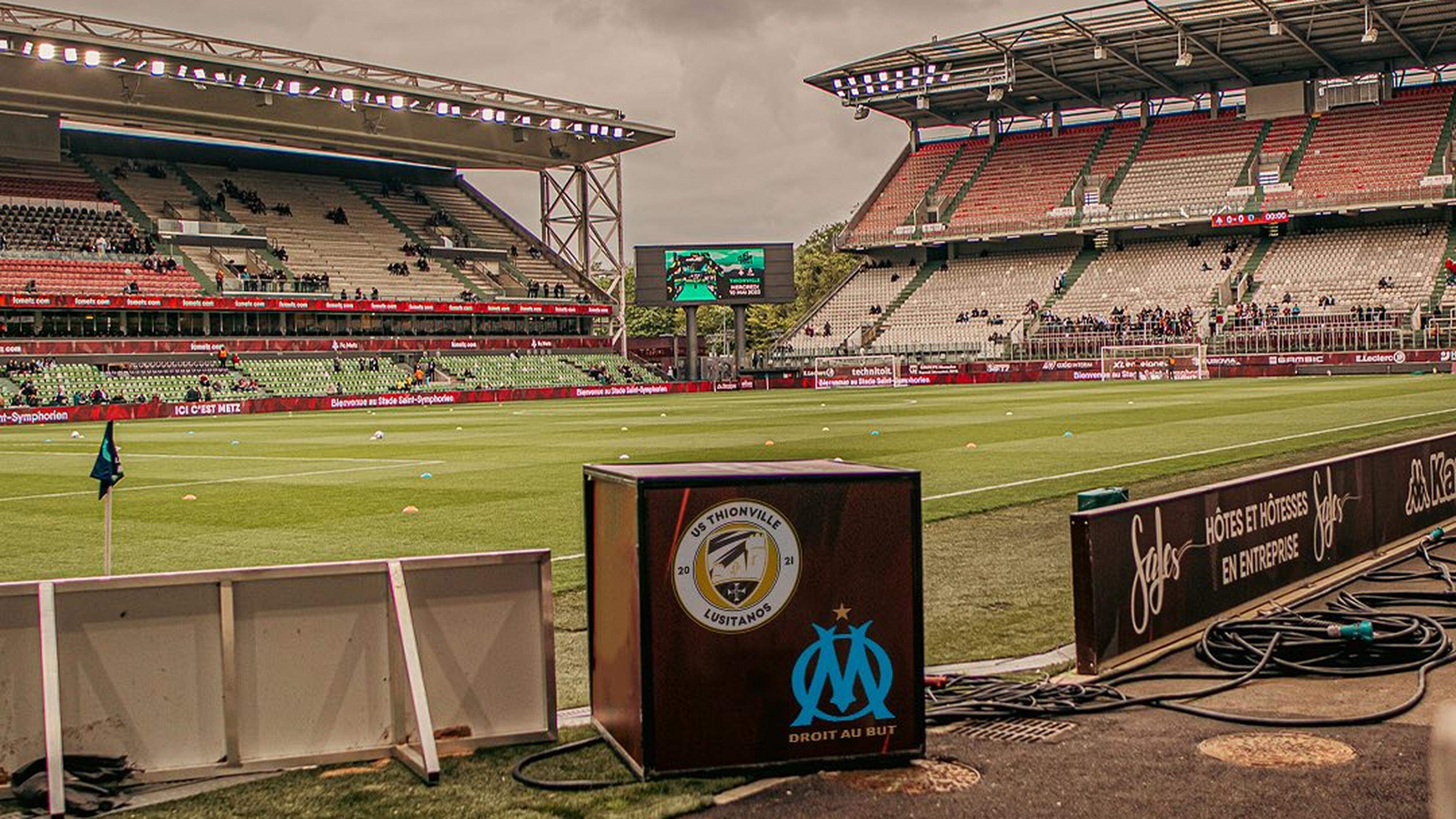 Thionville recevra l’OM au stade Saint-Symphorien de Metz