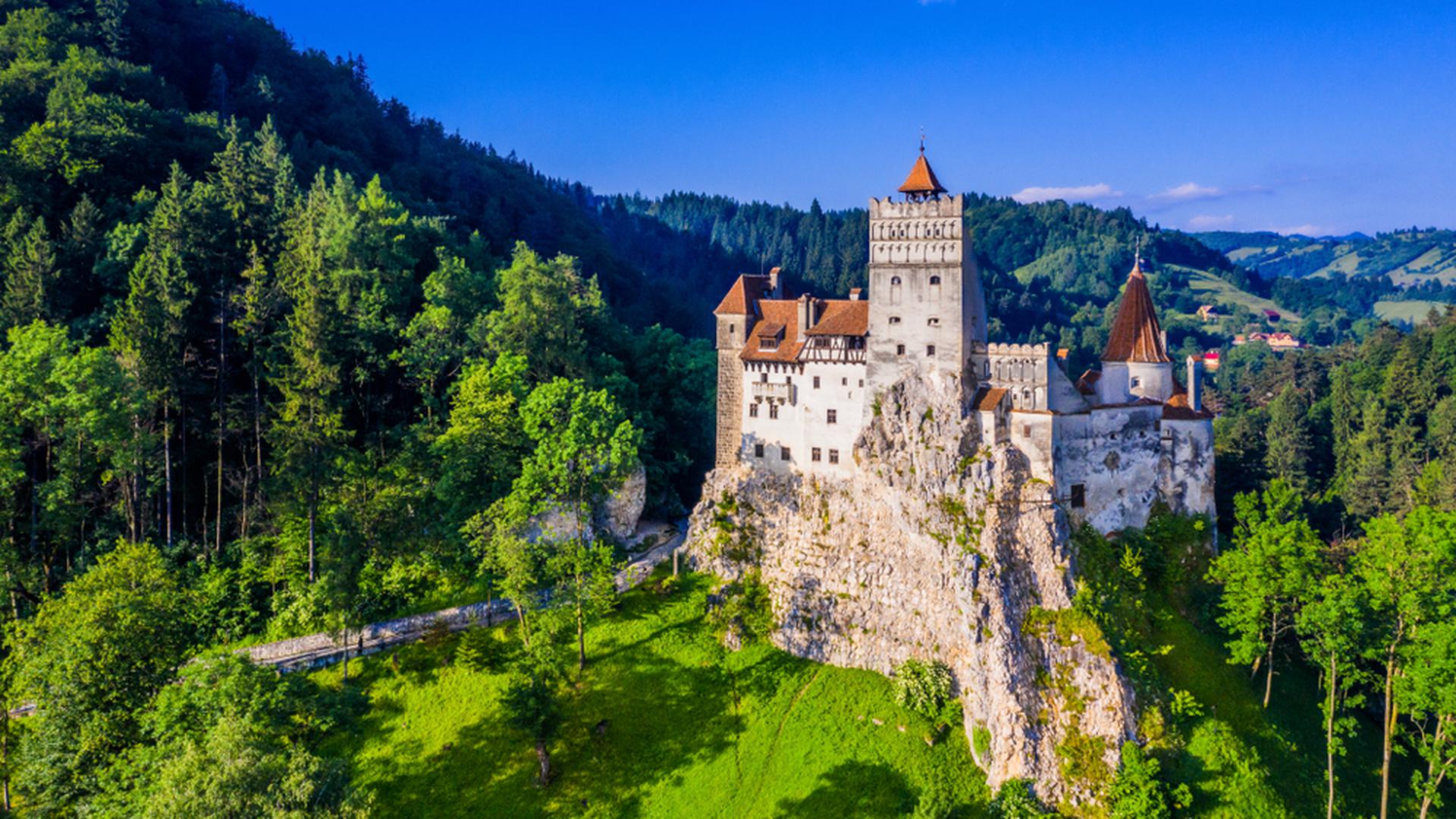 Une photo non datée du château médiéval de Bran, connu pour le mythe de Dracula, en Roumanie.