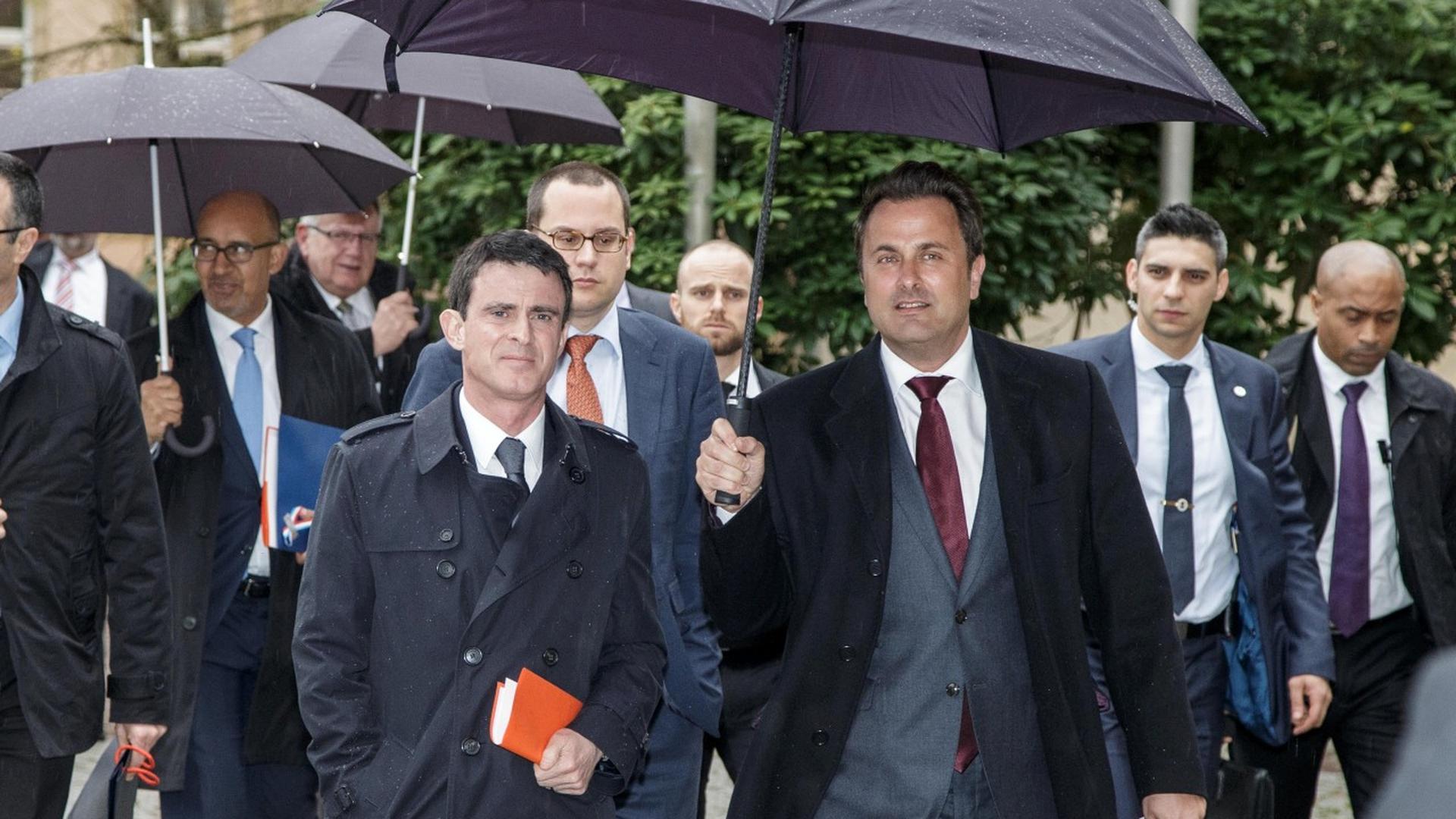 Manuel Valls était lundi en visite au Luxembourg. 