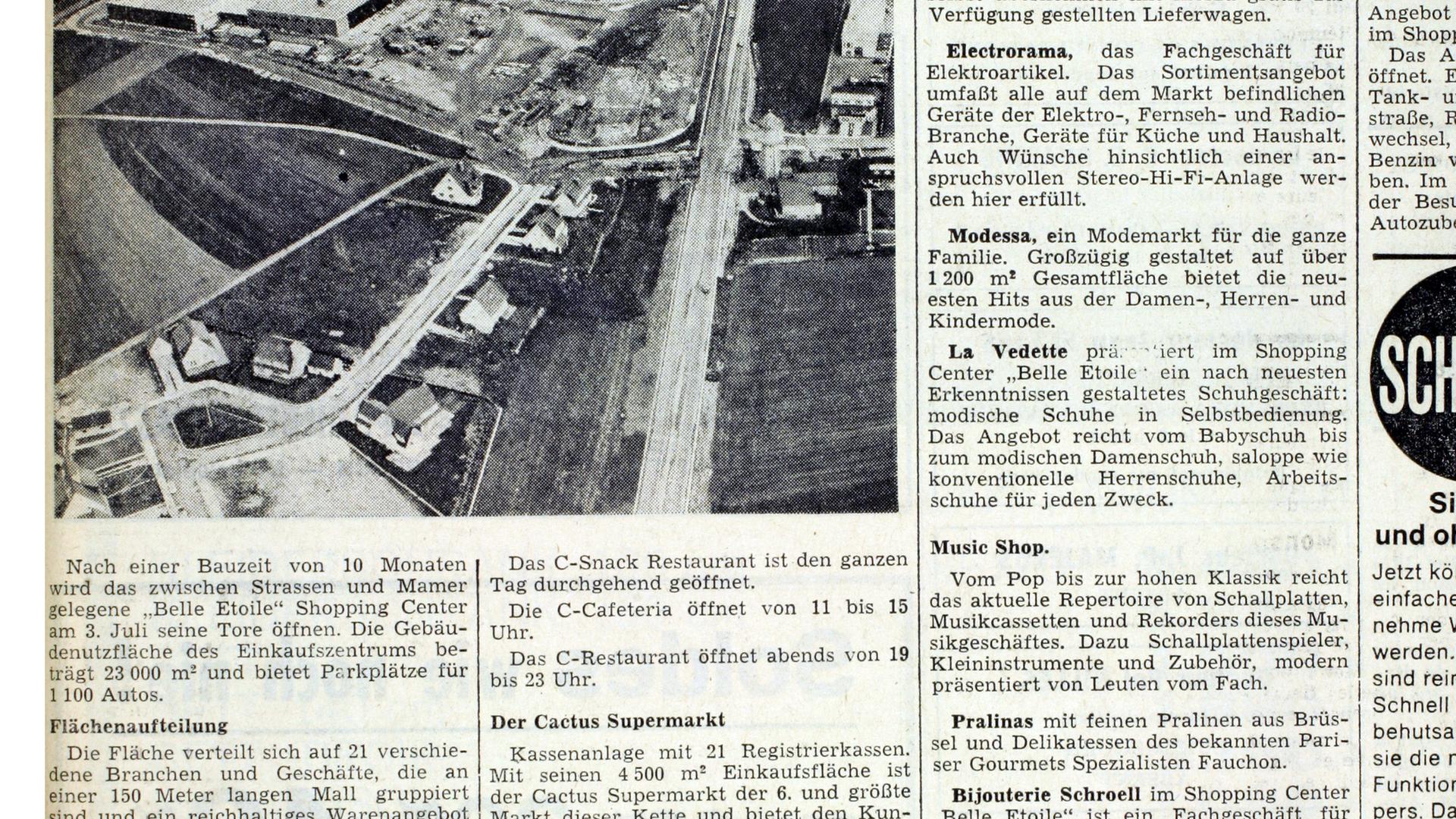 Sept ans après son ouverture, le centre commercial de la route d'Arlon connait déjà sa première extension avec l'agrandissement du Cactus et l'ouverture du Garden-center.