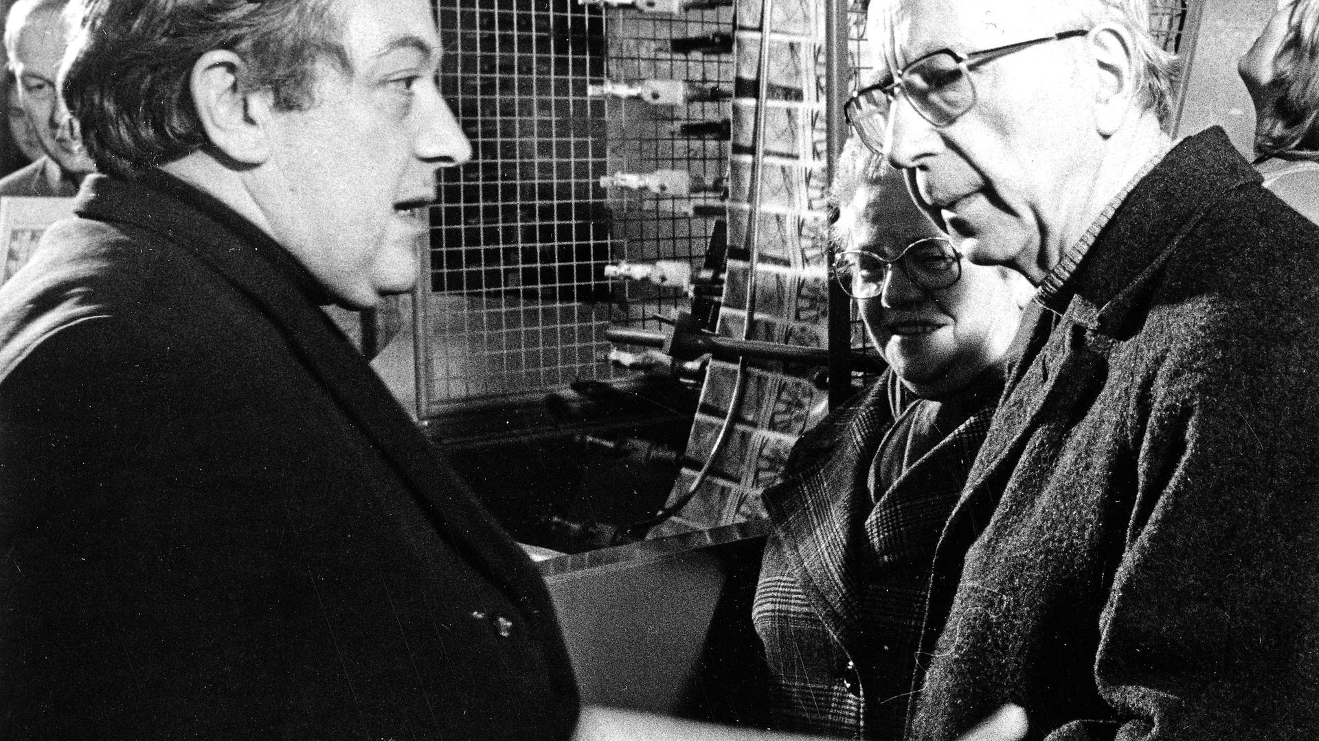 Ils ont marqué de manière décisive le "Luxemburger Wort" dans l'après-guerre : l'abbé Jean Bernard (directeur de 1944 à 1958) et l'abbé André Heiderscheid (à gauche, rédacteur en chef de 1967 à 1986).