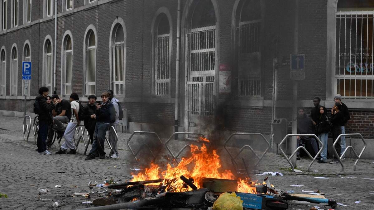 Manifestation à Bruxelles contre le gouvernement et les violences
