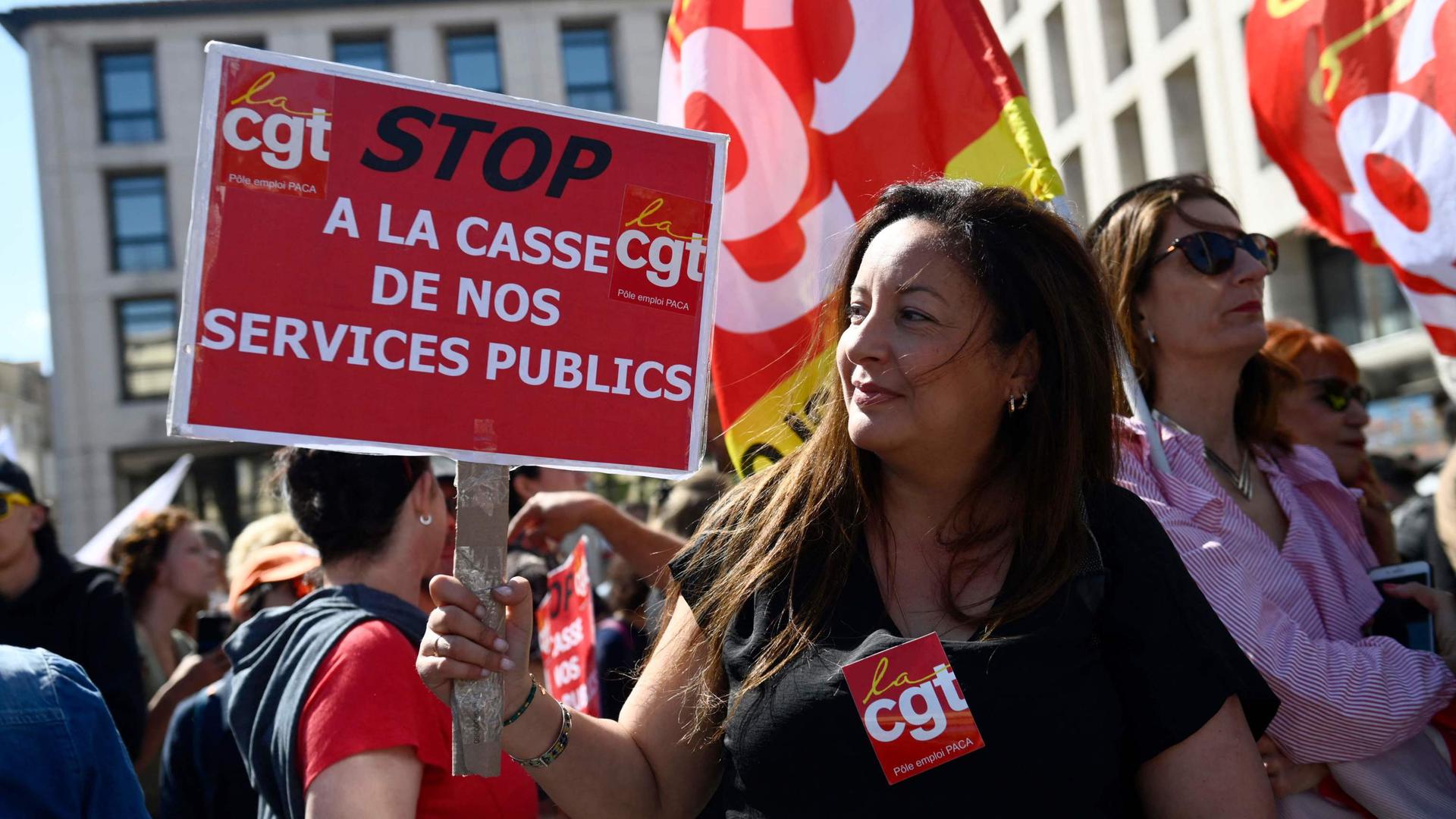 Des manifestants à Marseille lors du 1er mai.