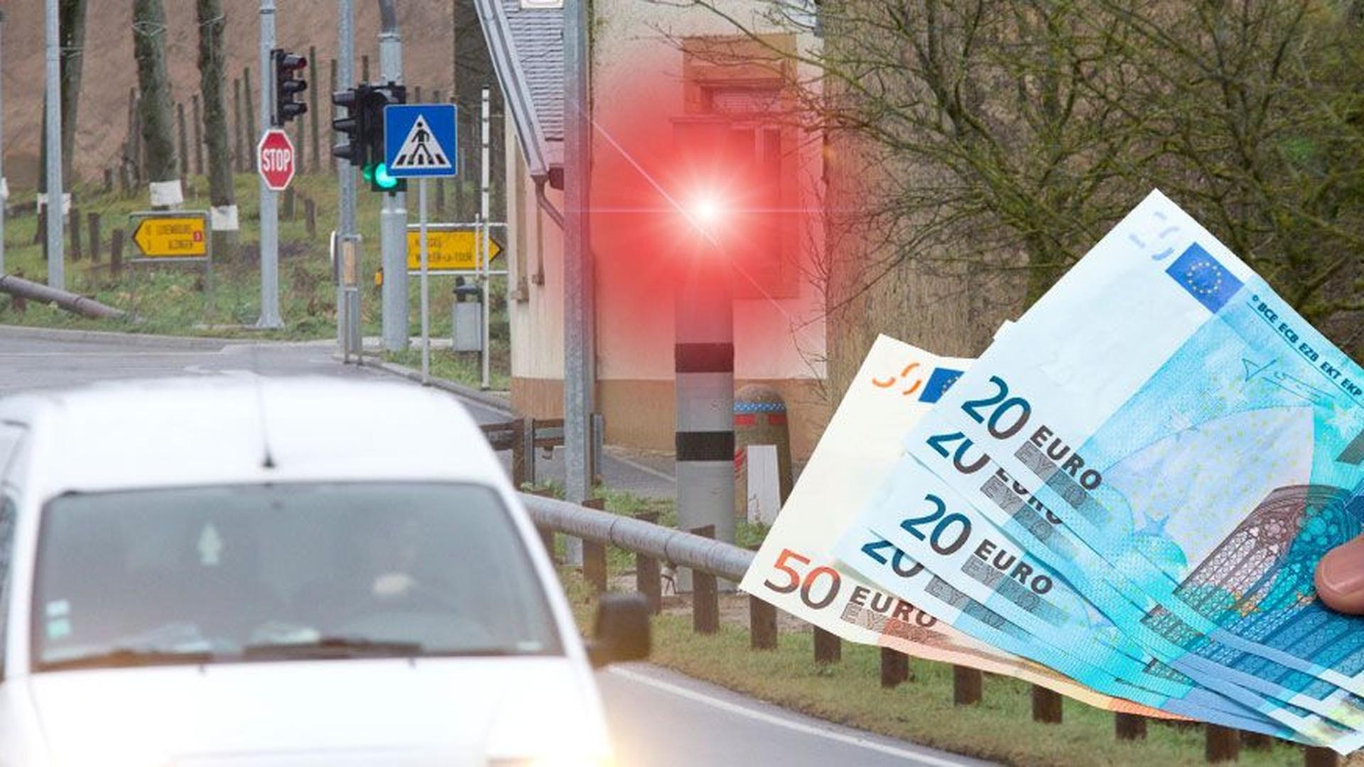 Si vous voyez le flash rouge sur une route limitée à 70 km/h comme au Schlammesté (entre Frisange et Hesperange), c'est que vous rouliez à au moins 74 km/h. L'avertissement taxé, envoyé automatiquement, s'élèvera de 49 euros à 145 euros.