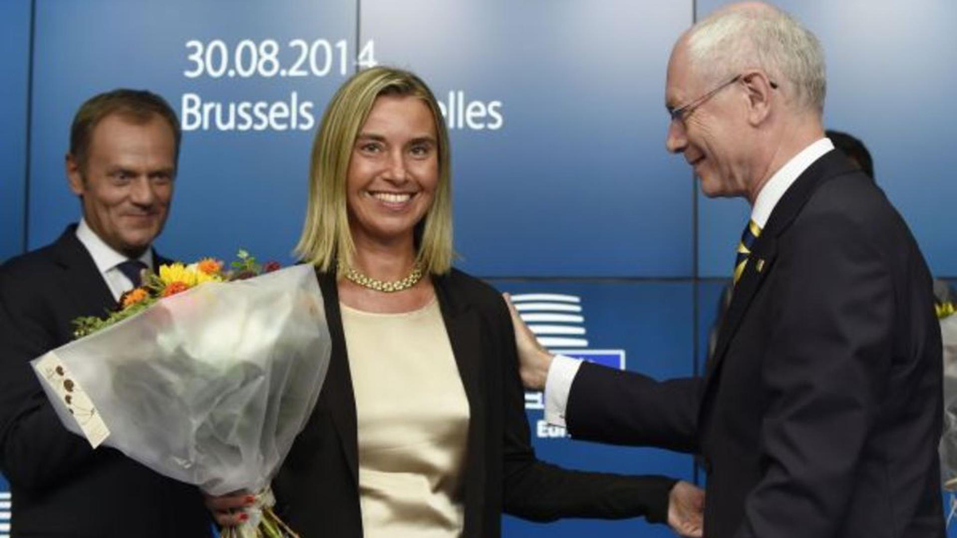 Federica Mogherini, a été nommée samedi chef de la diplomatie européenne.