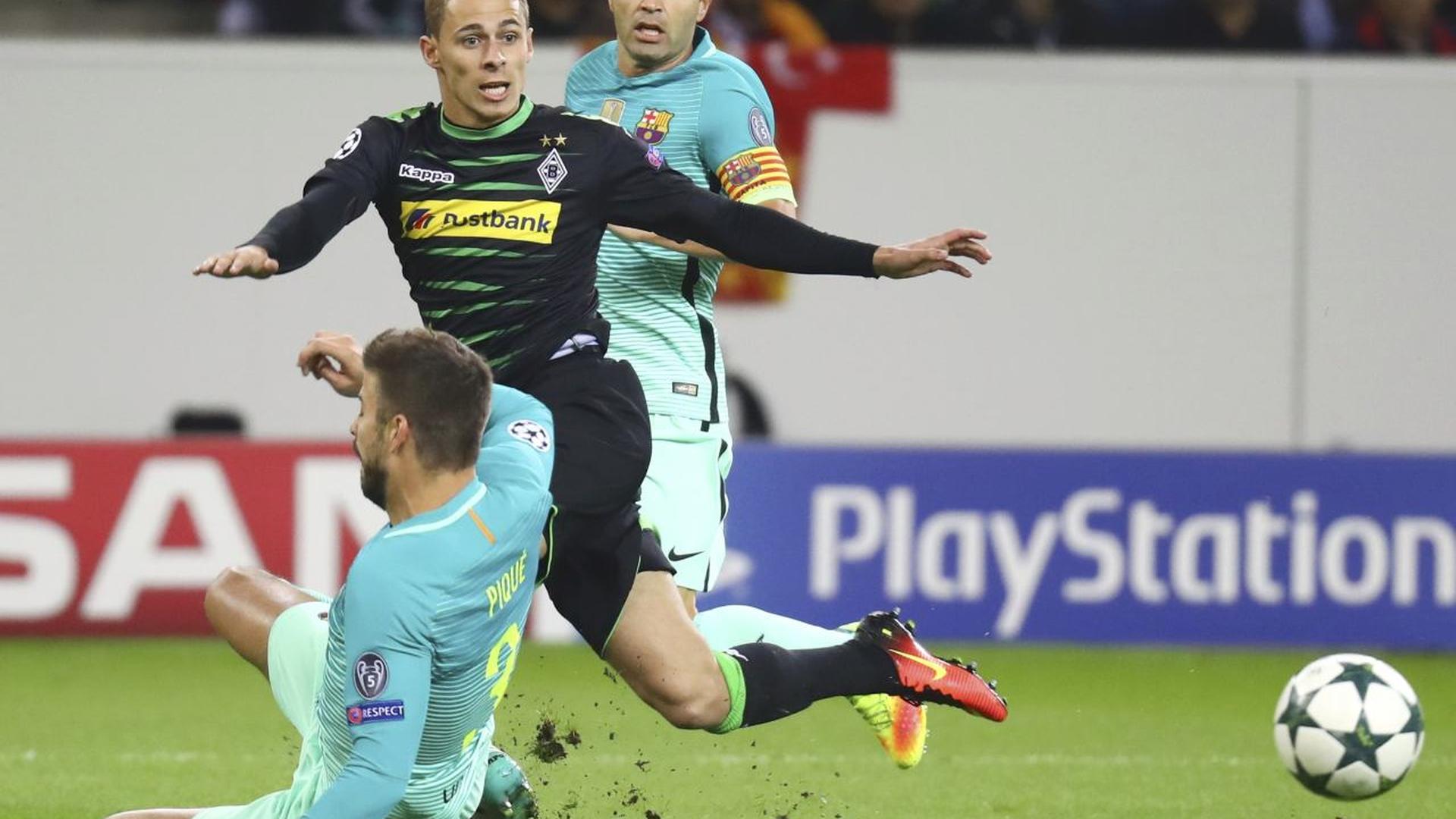 Hazard avait placé Gladbach aux commandes, mais le FC Barcelone de Piqué et Iniesta avait les ressources nécessaires pour émerger.