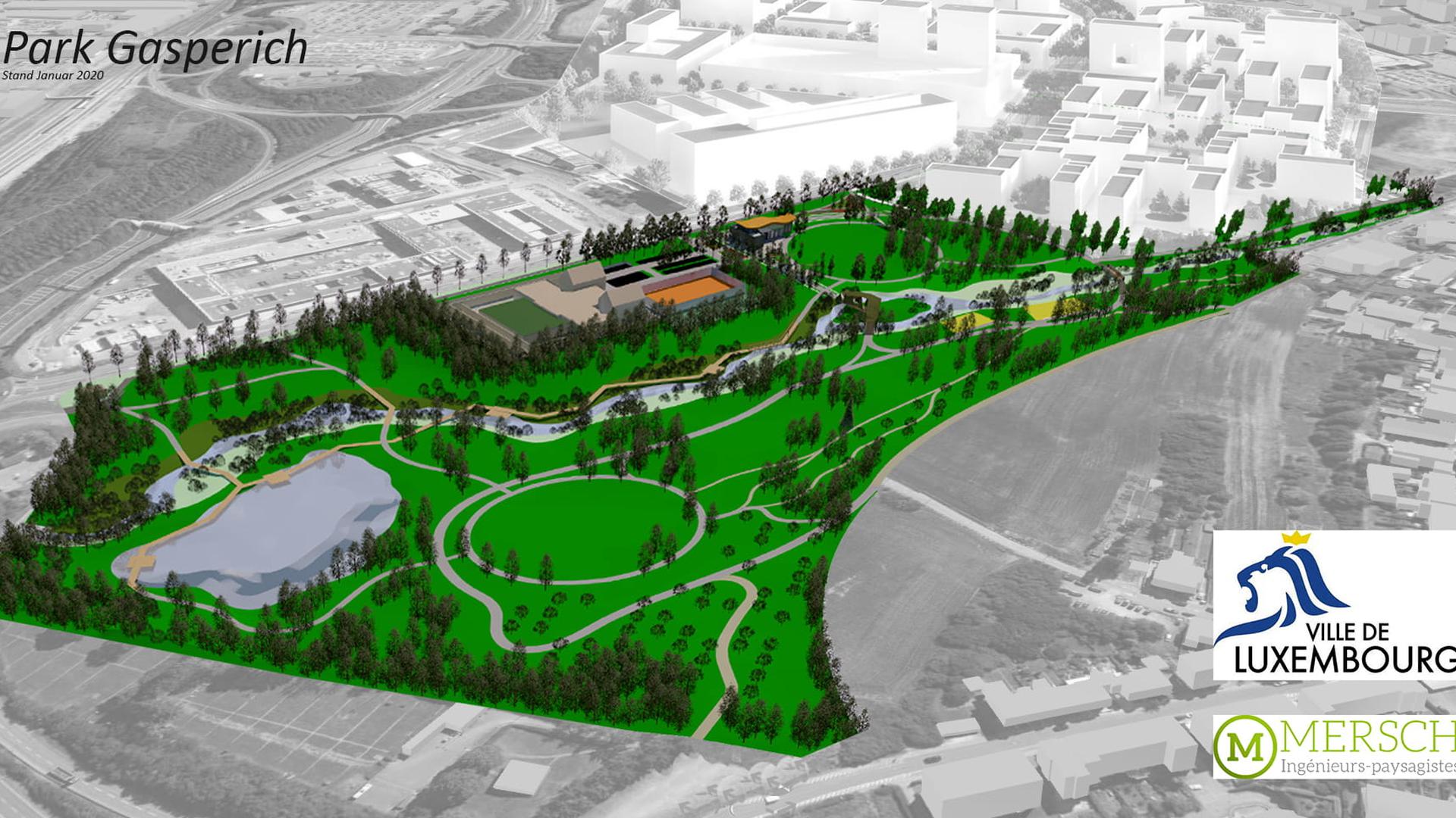 Parmi les nouveautés attendues dans le parc : un étang de 7.000 m2