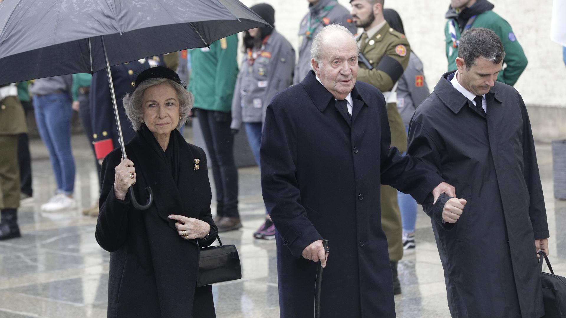 L'ancien roi d'Espagne, Juan Carlos, et sa femme Sofia.