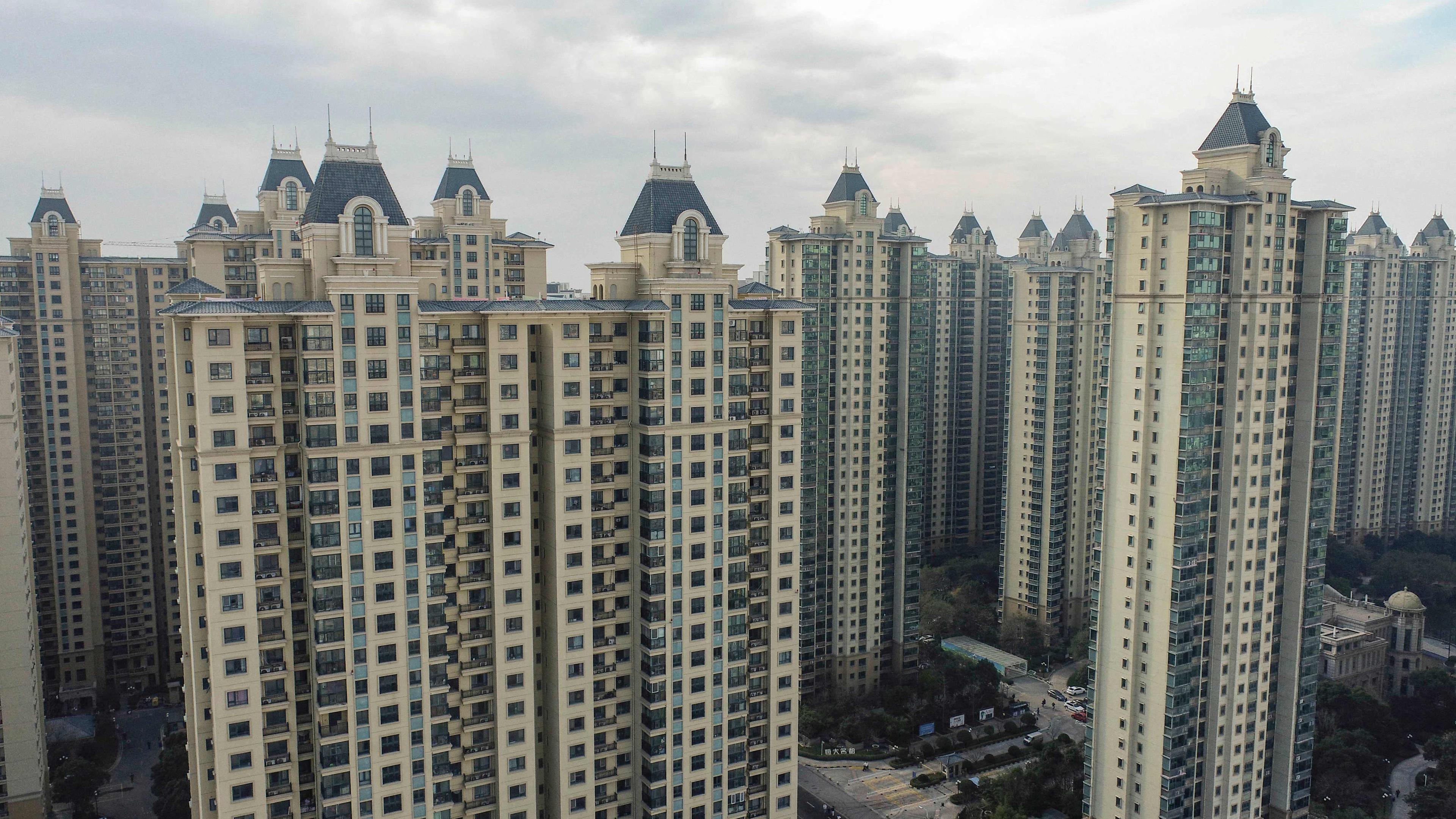 Un complexe immobilier développé par Evergrande dans la ville de Huaian, dans l’est de la Chine.