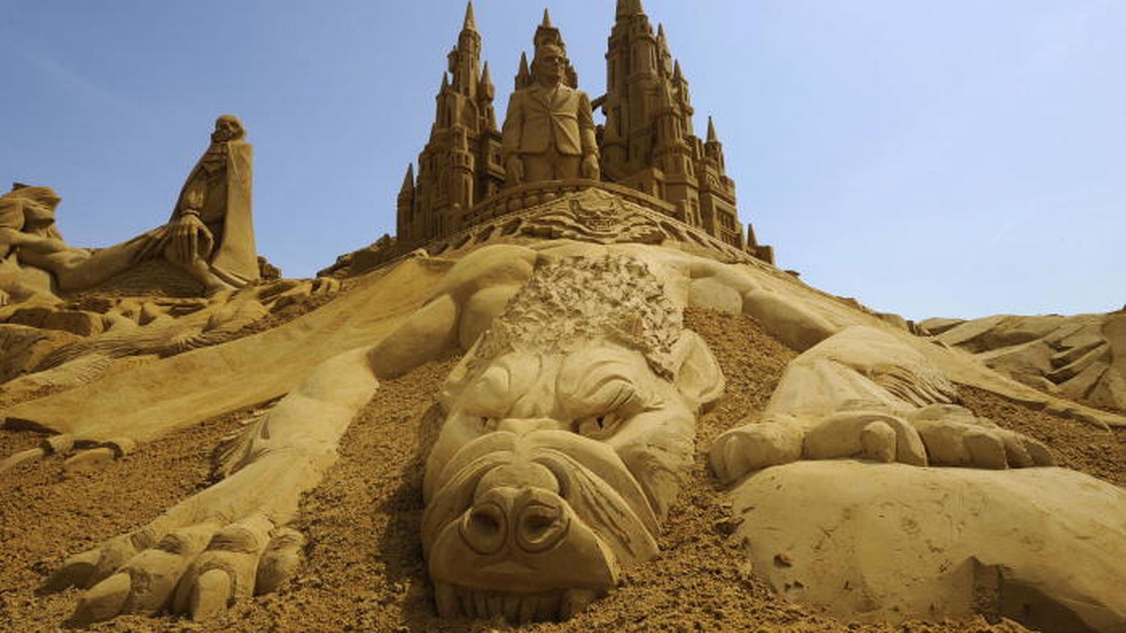 D'étonnantes sculptures de sable de retour à la côte belge