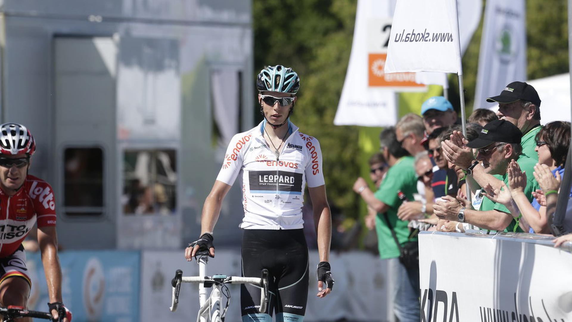 Alex Kirsch n'a pas été verni dans le final de l'étape. Le Luxembourgeois a chuté dans le dernier virage.