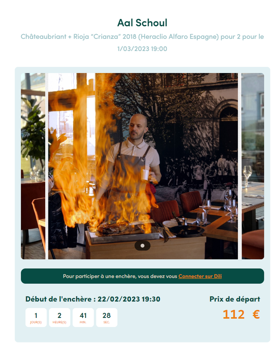 Le restaurant «Aal Schoul» à Hobscheid propose notamment une formule repas aux enchères