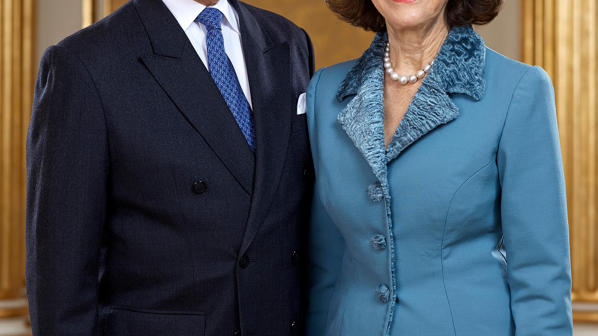 Le roi Carl XVI. Gustaf de Suède et la reine Silvia...