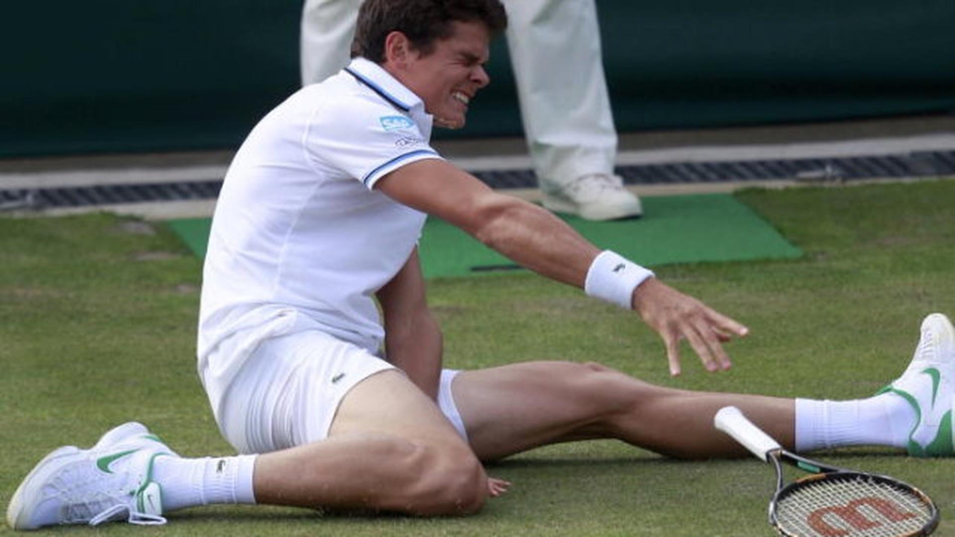 Milos Raonic blessé