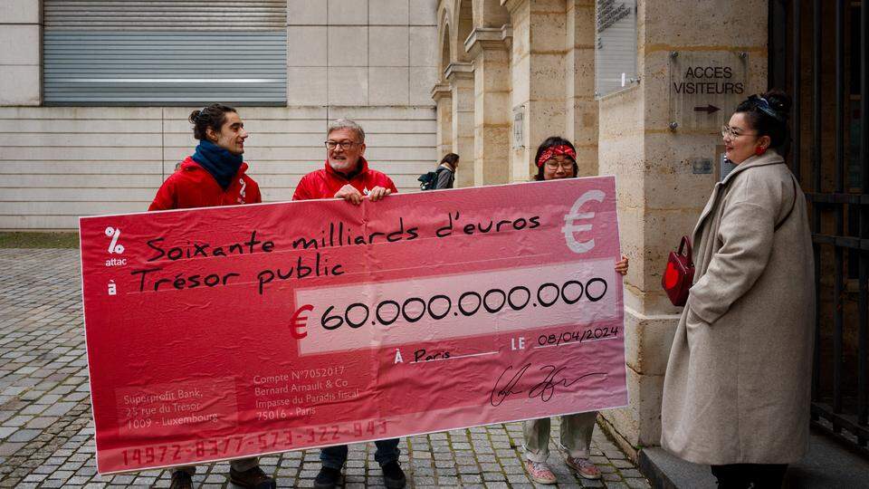 Ein gefälschter Scheck über 60 Milliarden Euro für den französischen