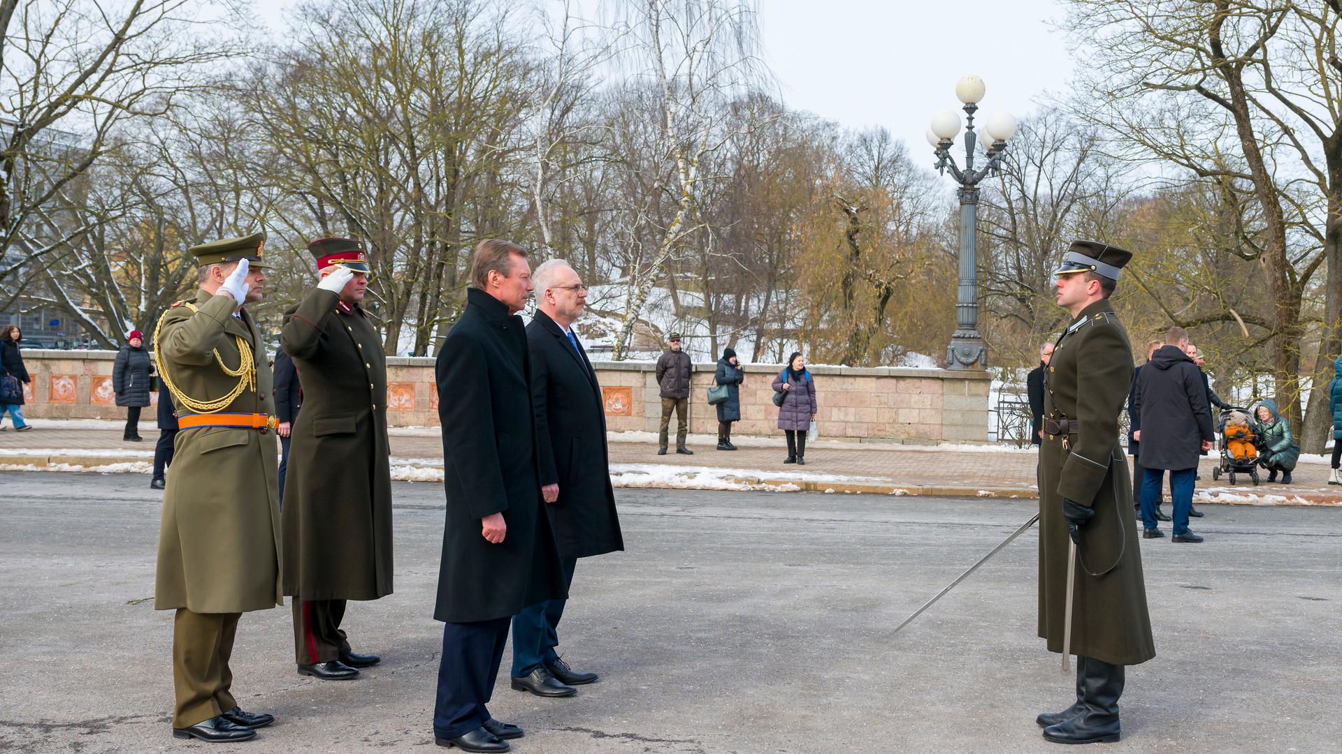 Visite d'Etat du Grand-Duc en Lettonie.