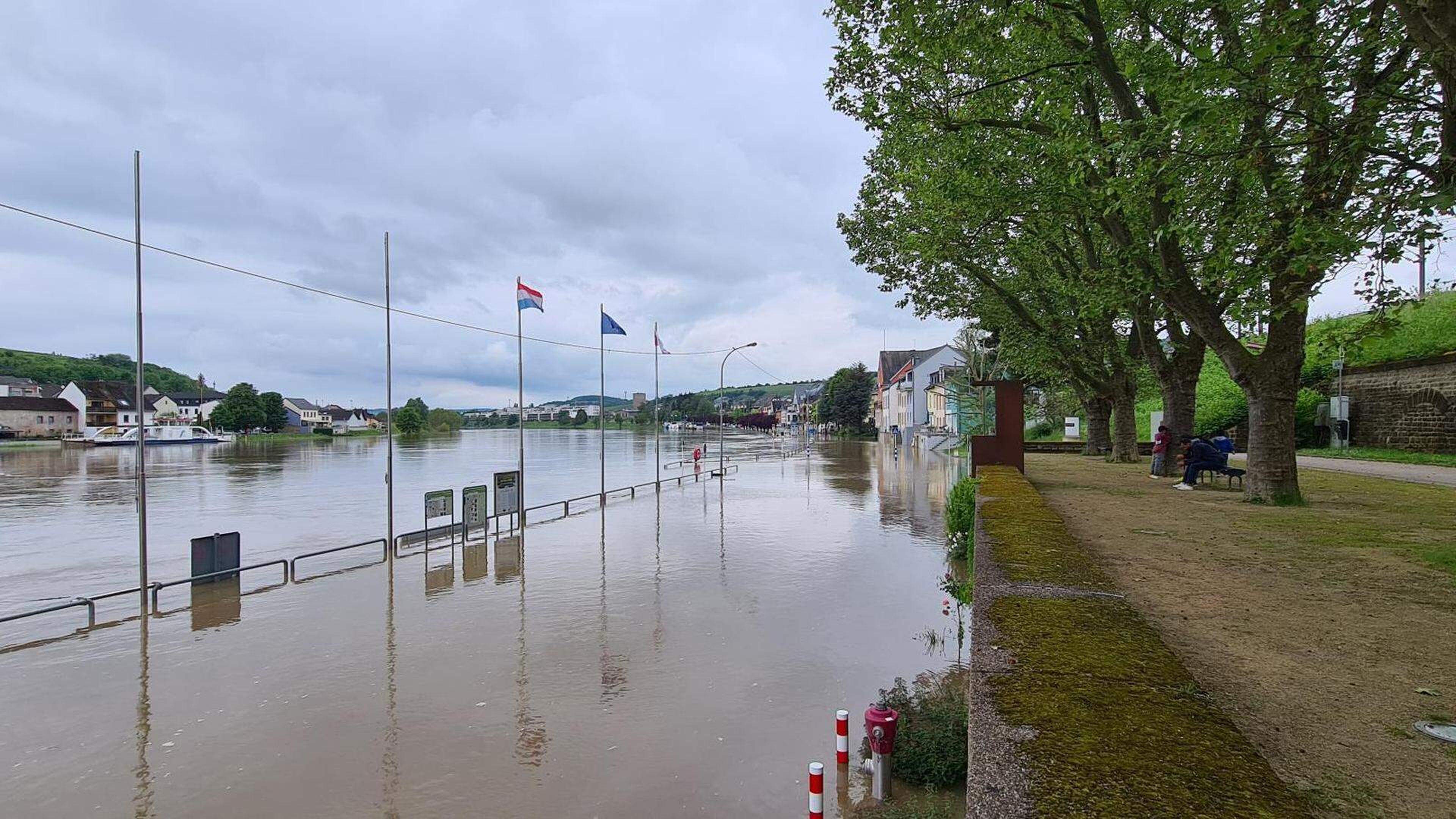 Des inondations ont également eu lieu à Wasserbillig au cours des intempéries .