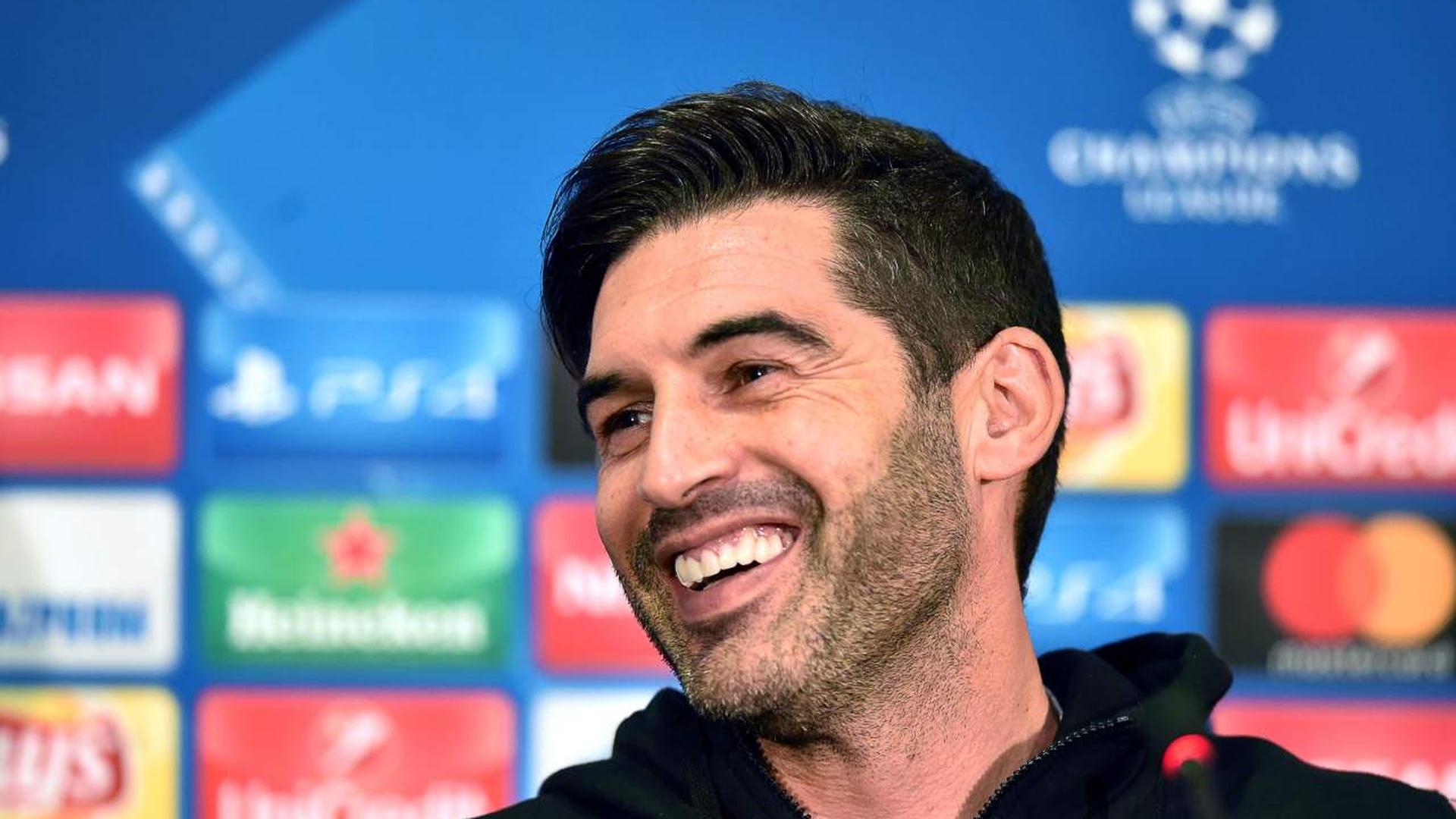 Le coach portugais du Shaktar Paulo Fonseca paraît détendu. Son club a un bon coup à jouer ce mercredi.