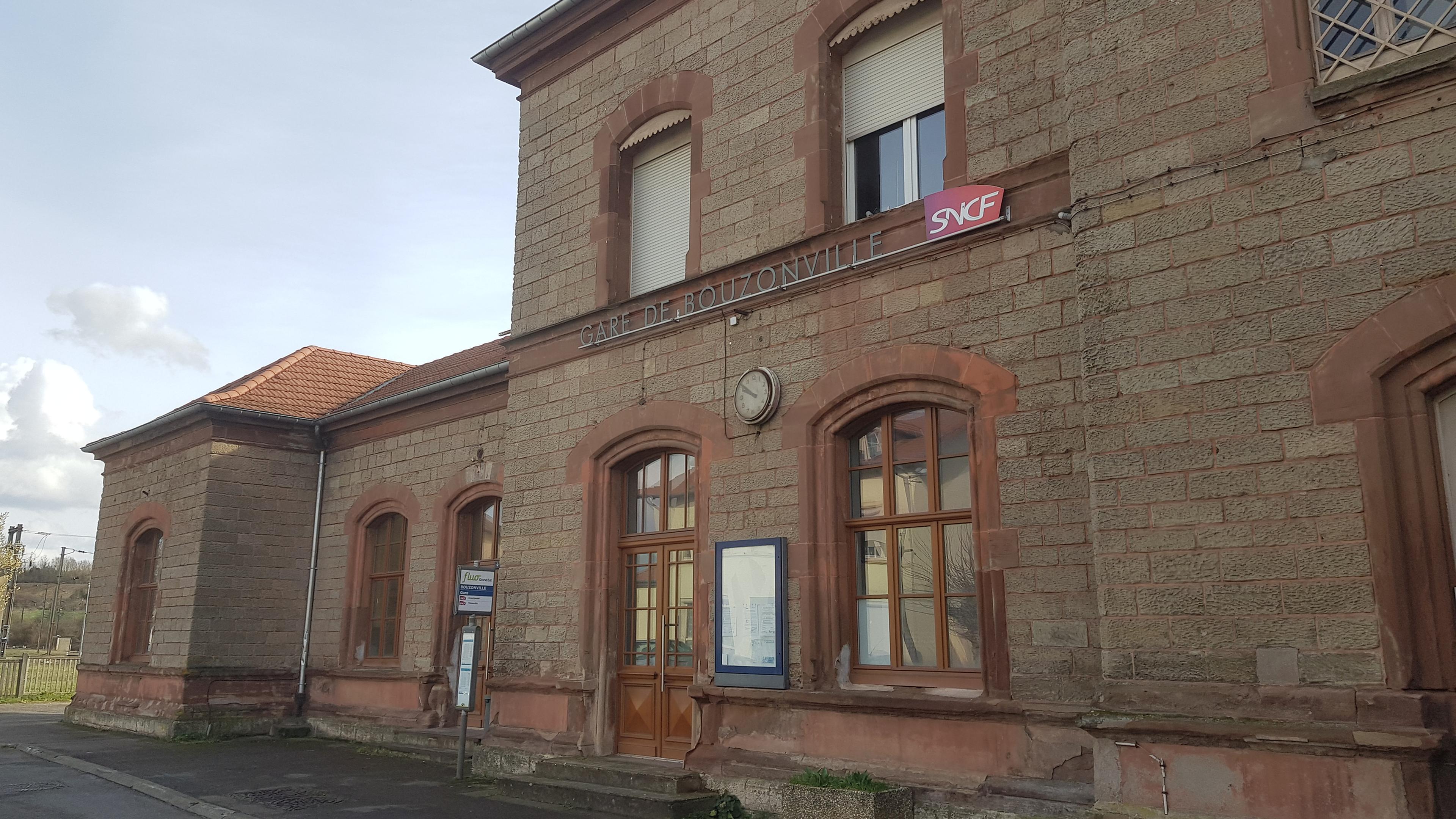 La gare de Bouzonville, actuellement fermée.