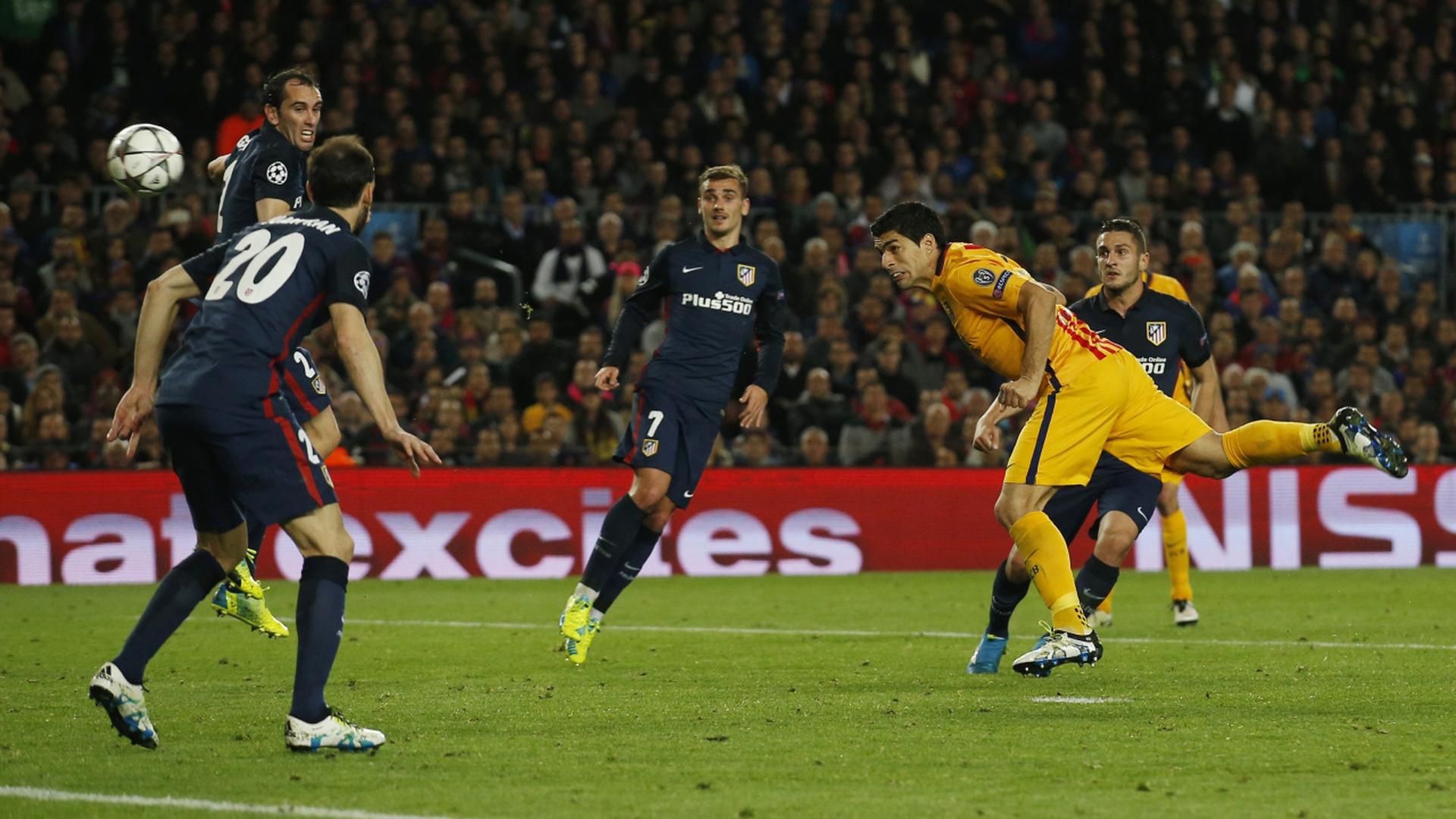 Auteur d'un doublé, Luis Suarez a offert un éger avantage au Barça avant d'aller jouer au stade Vicente Calderon au match retour contre l'Atlético.