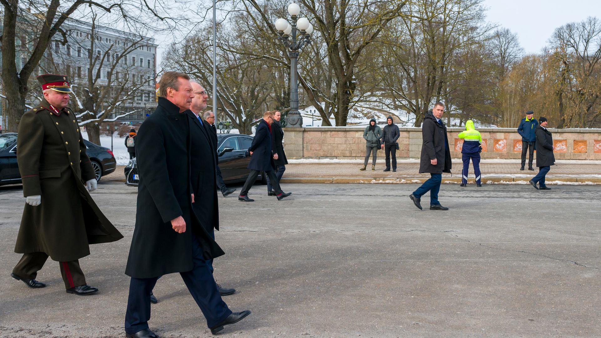 Visite d'Etat du Grand-Duc en Lettonie.