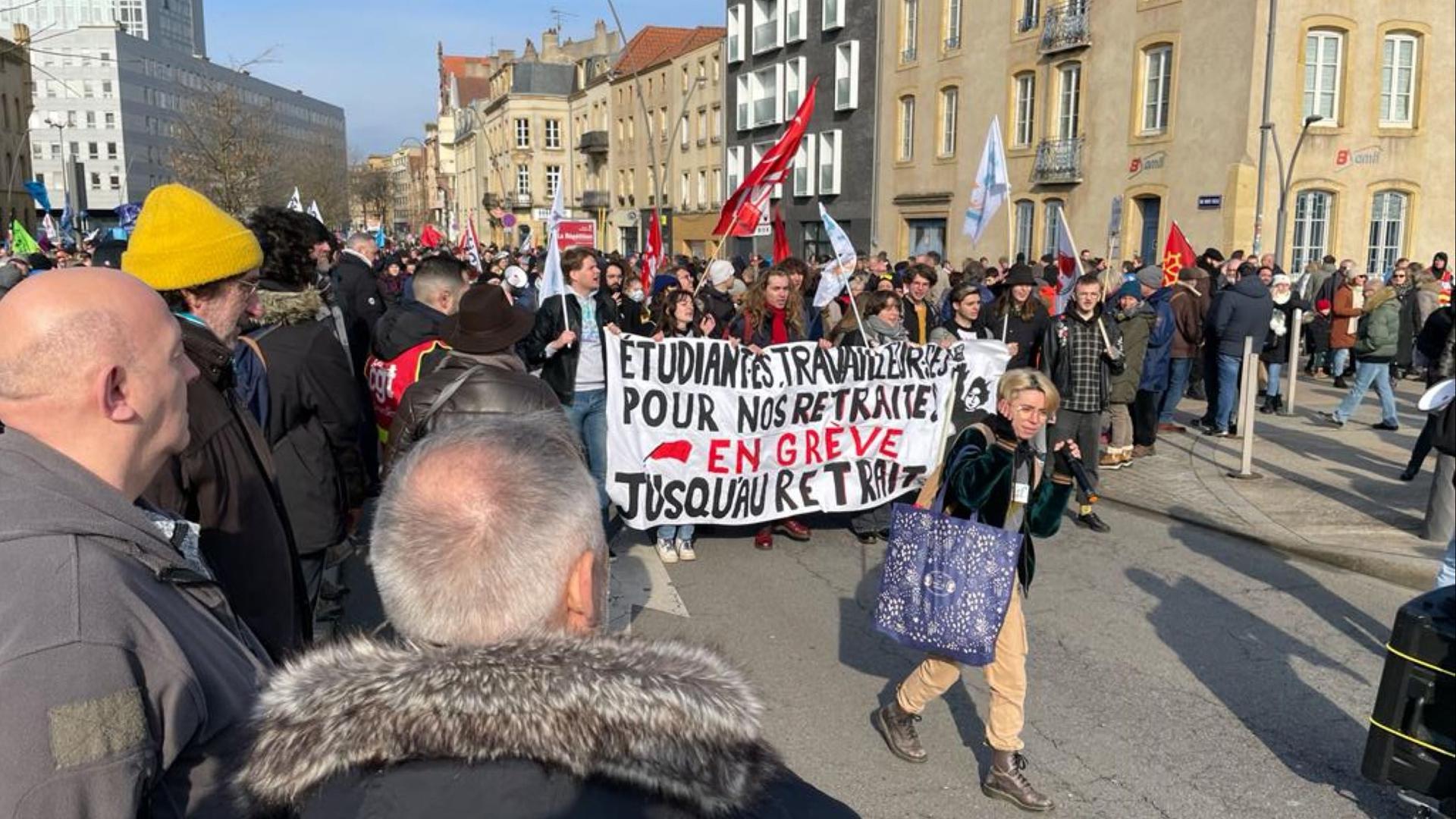Manifestation à Metz