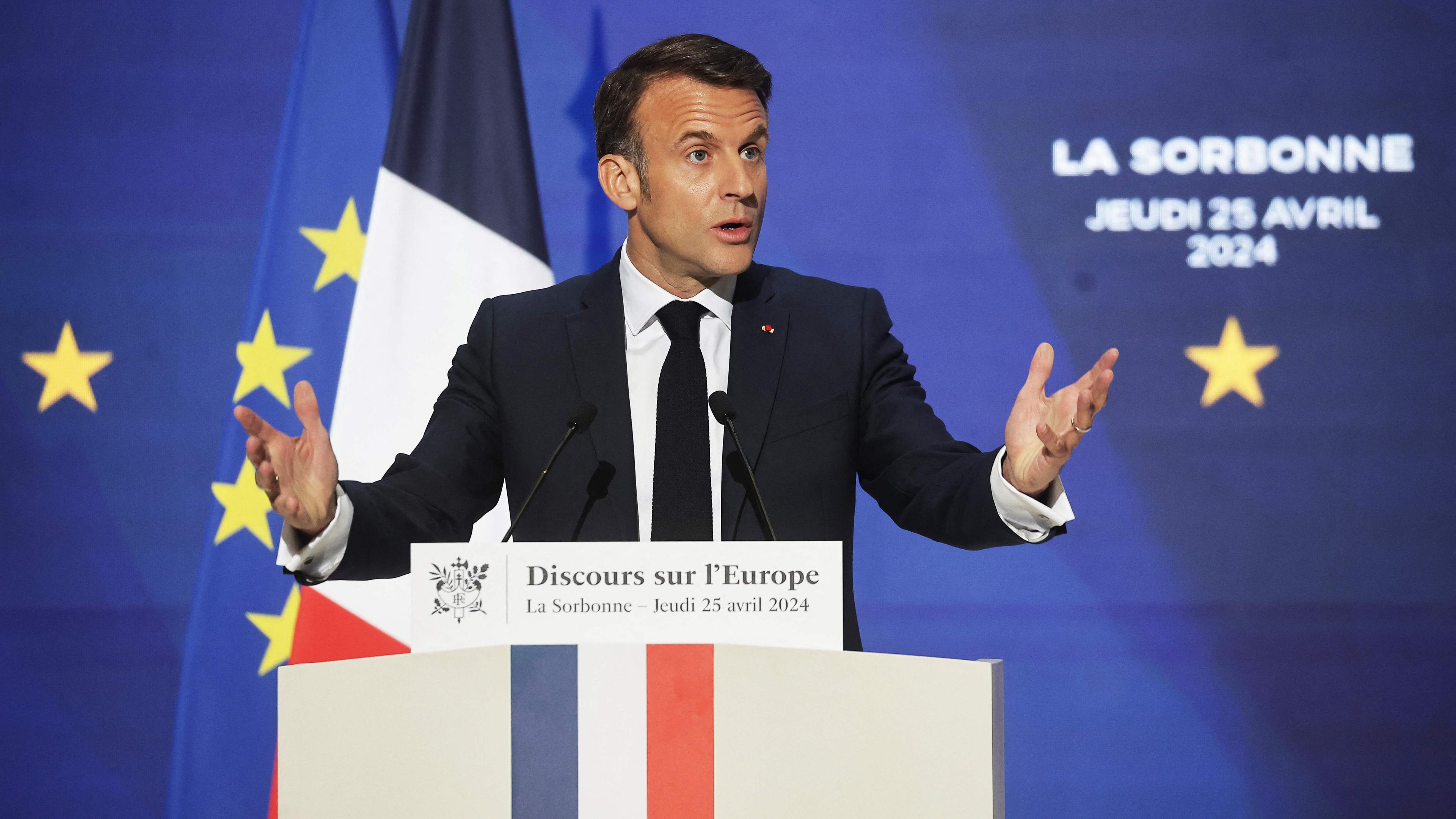 Emmanuel Macron souhaite créer une «Europe puissance» qui «se fait respecter».