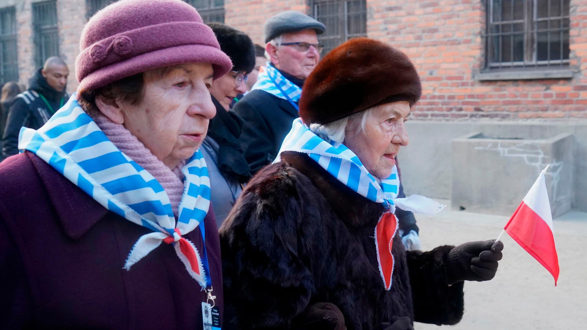 Aus aller Welt kamen die Überlebenden zu der Gedenkfeier nach Polen.