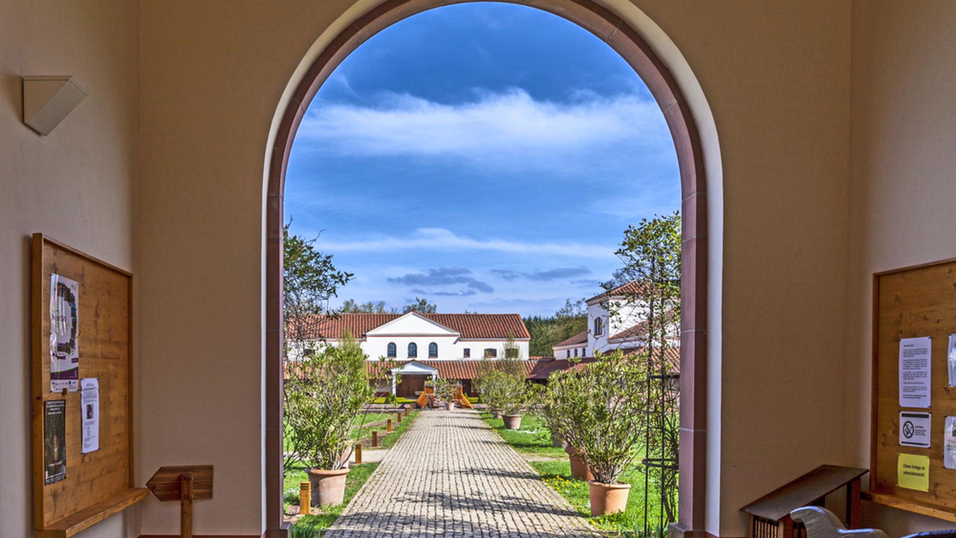 Une vue sur le jardin de la Villa Borg. 