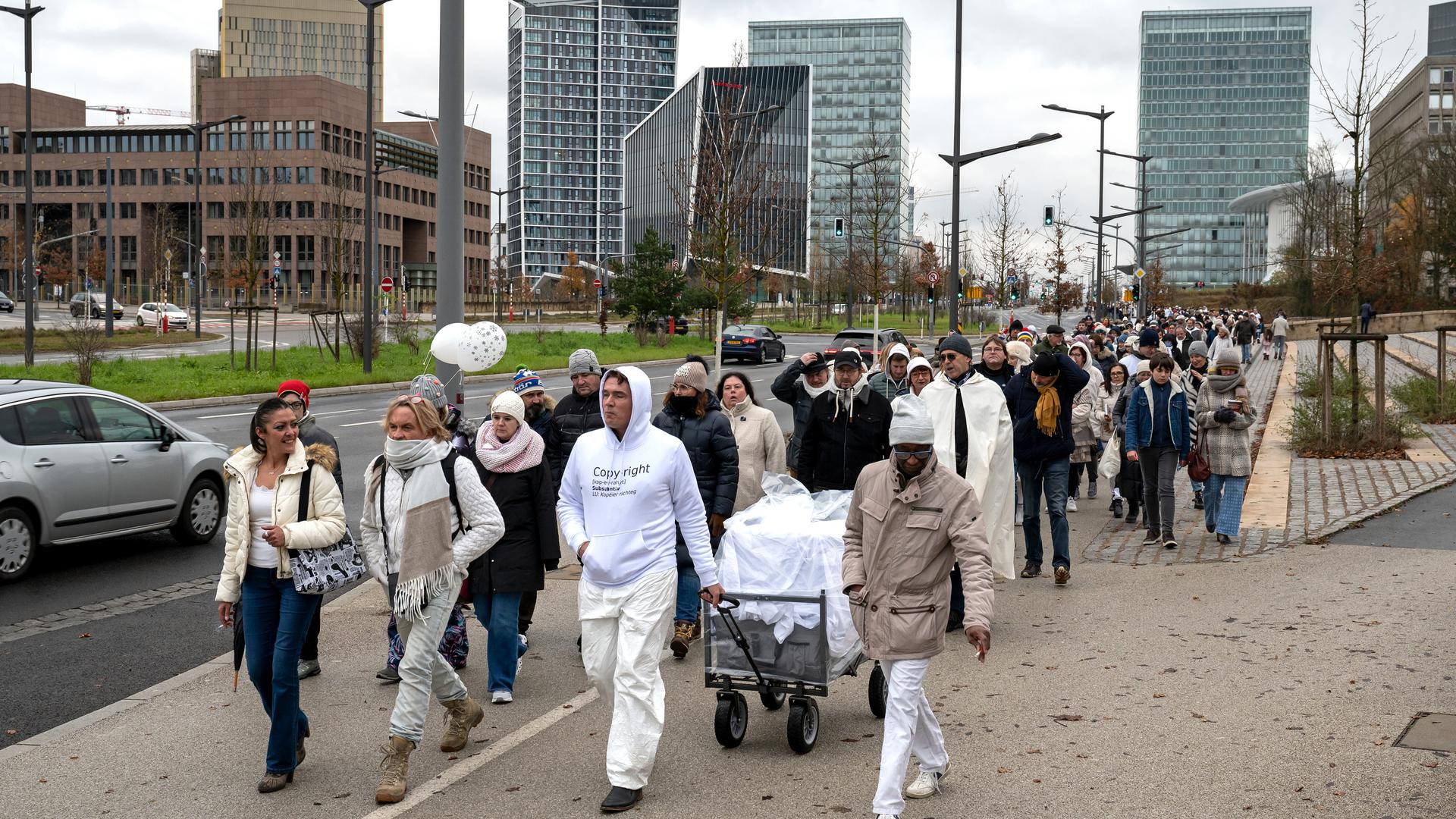 C'est à nouveau depuis le Kirchberg que le cortège a démarré.