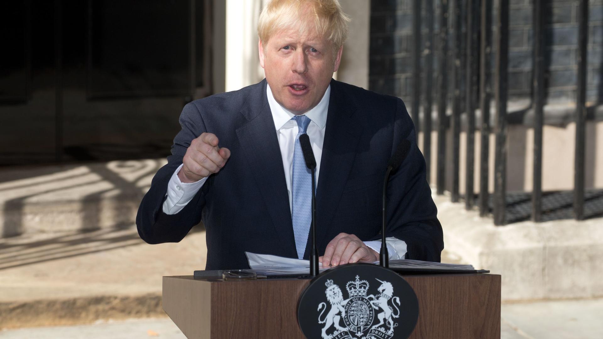 A peine arrivé au 10, Downing street, le Premier ministre Boris Johnson a rappelé son intention de sortir le Royaume-Uni de l'Union européenne.