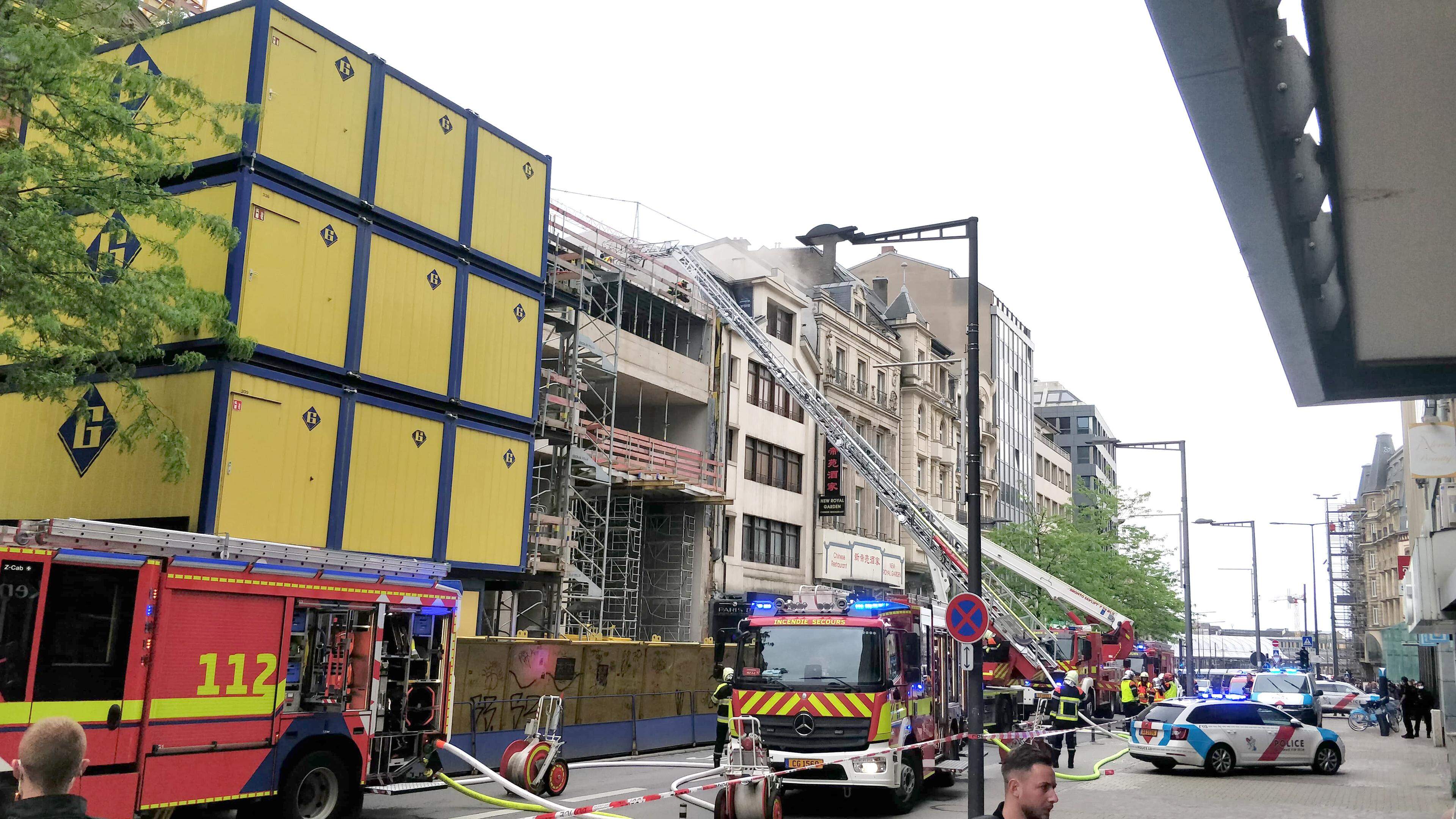 L’avenue de la Gare a été en partie bouclée suite à un incendie.