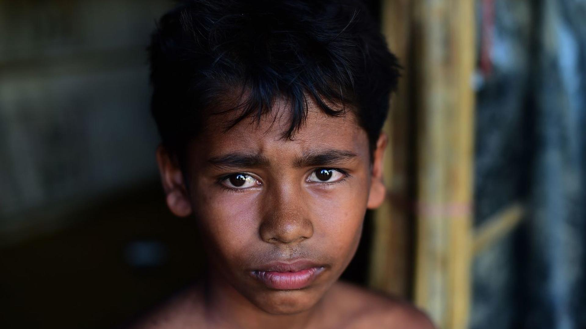 Un camp de réfugiés Rohingya au Bangladesh le 25 octobre