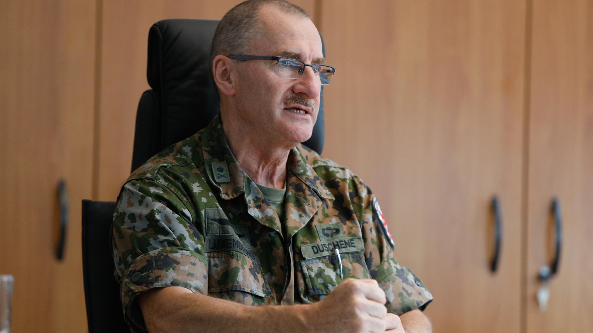 Pour le général Alain Duschène, chef d'état-major, c'est clair: l'armée n'a pas été impliquée dans le développement du projet