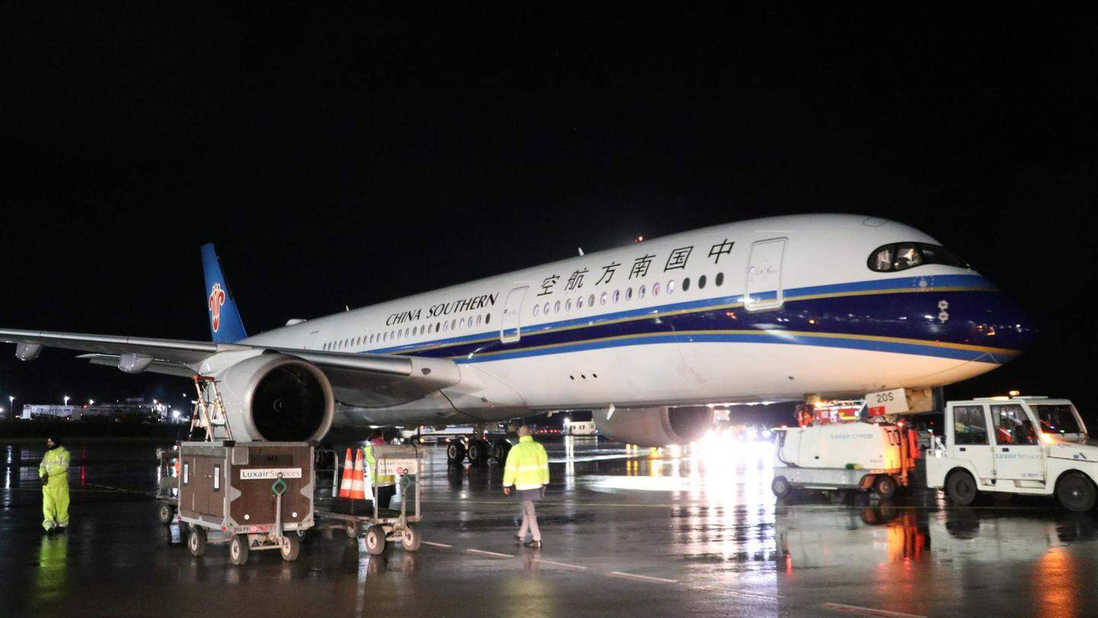 Le premier vol depuis la Chine a atterri au Findel le 21 décembre dernier.