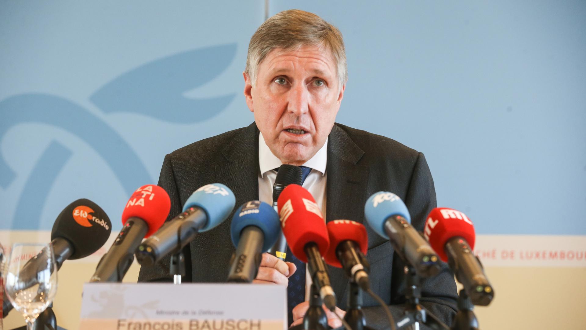 François Bausch à la conférence de presse.