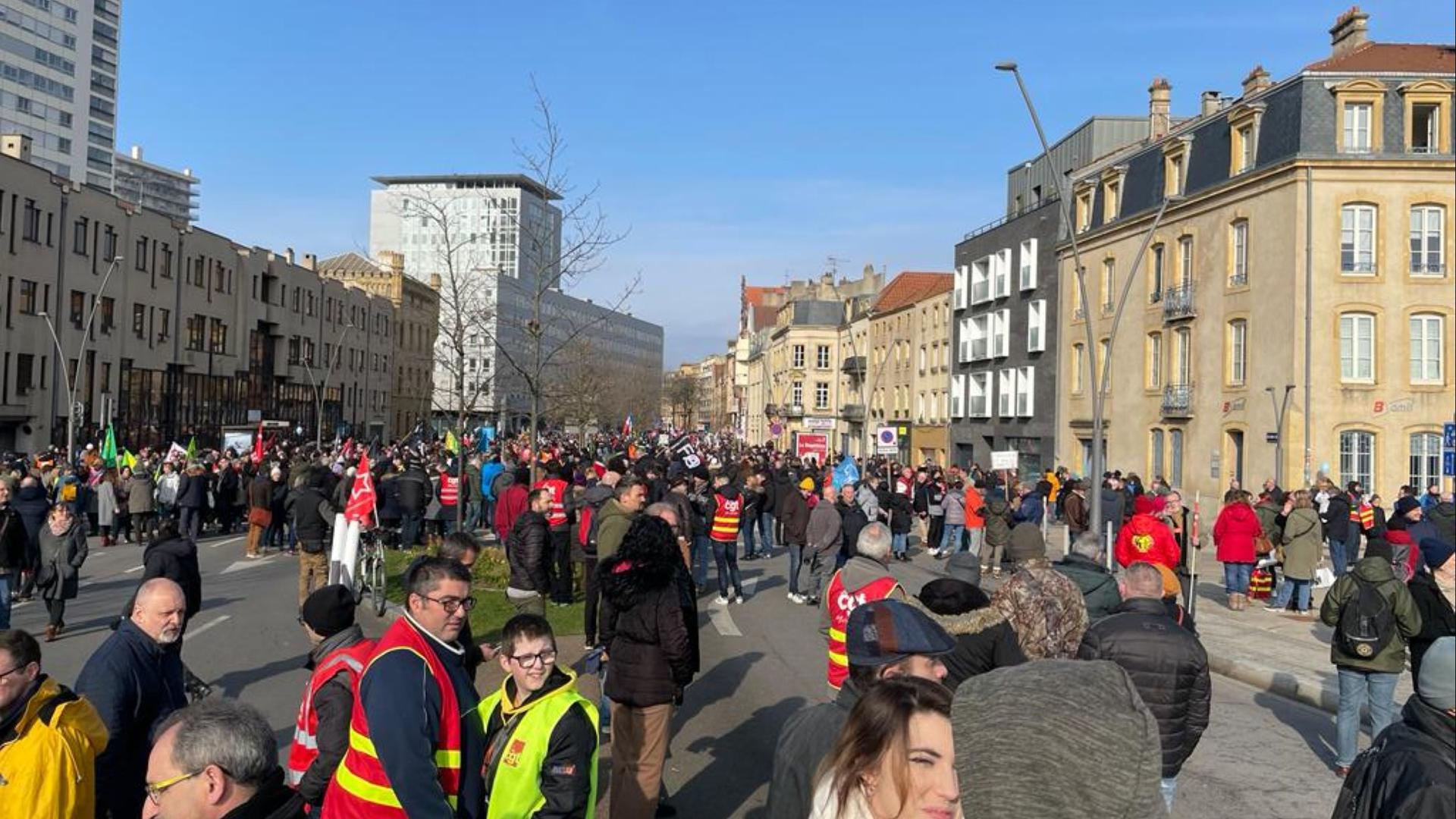 Manifestation à Metz