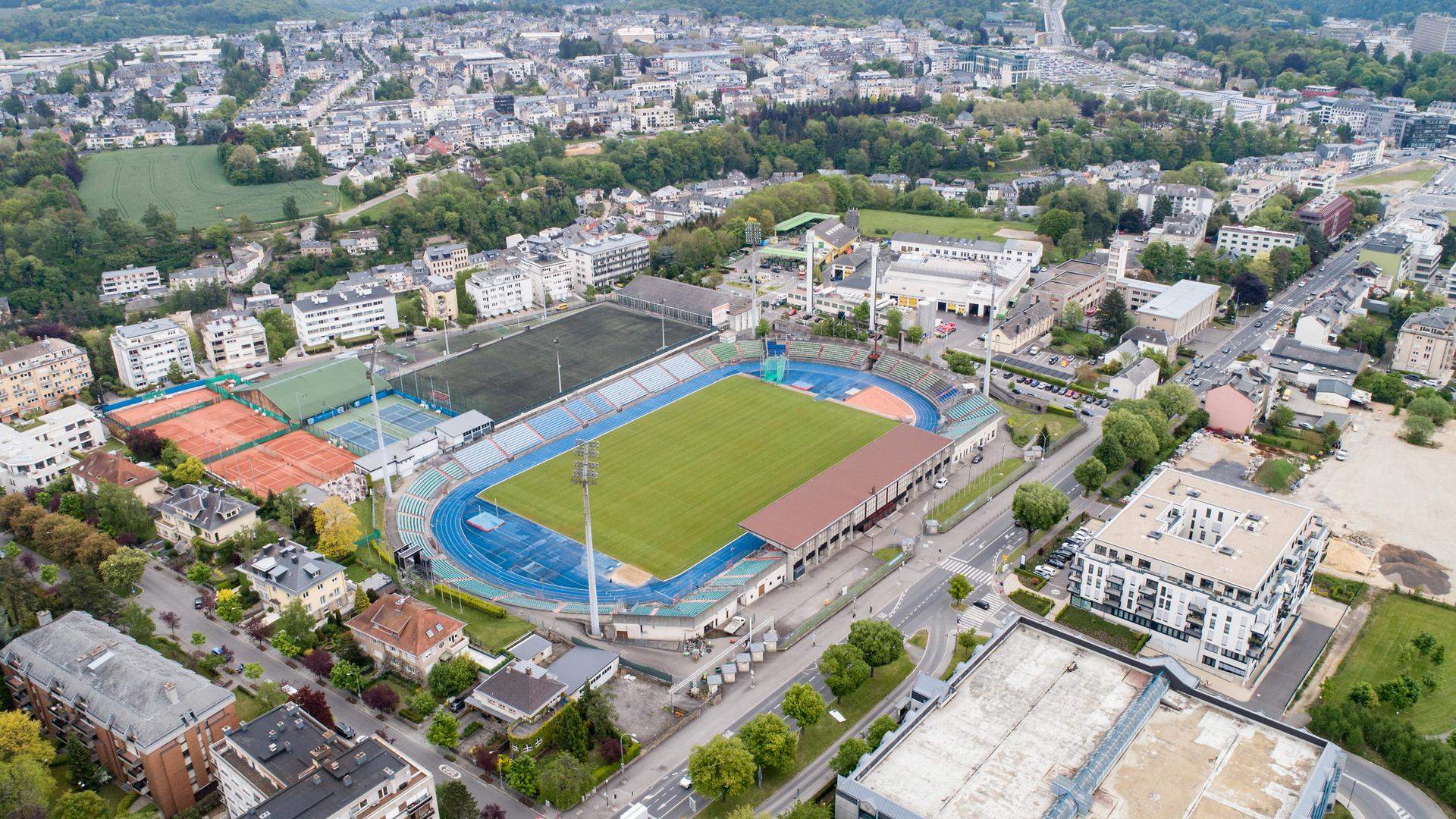 Lokales,Stade Josy Barthel.Route d'Arlon.Fussballstadion. Foto: Gerry Huberty/Luxemburger Wort