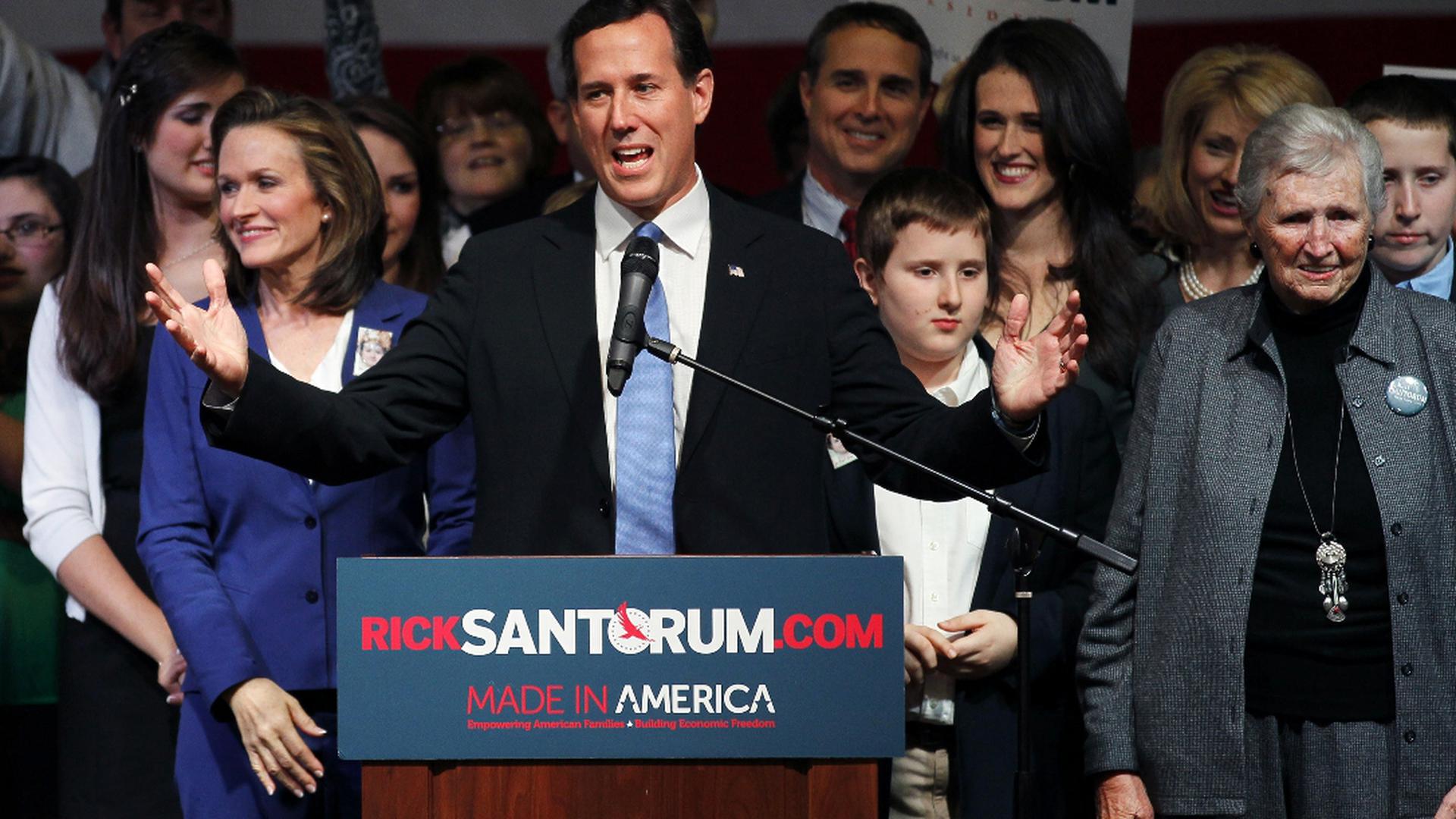 Le conservateur Rick Santorum a remporté trois Etats. Il empêche toujours Romney de porter le coup décisif que celui-ci espérait.