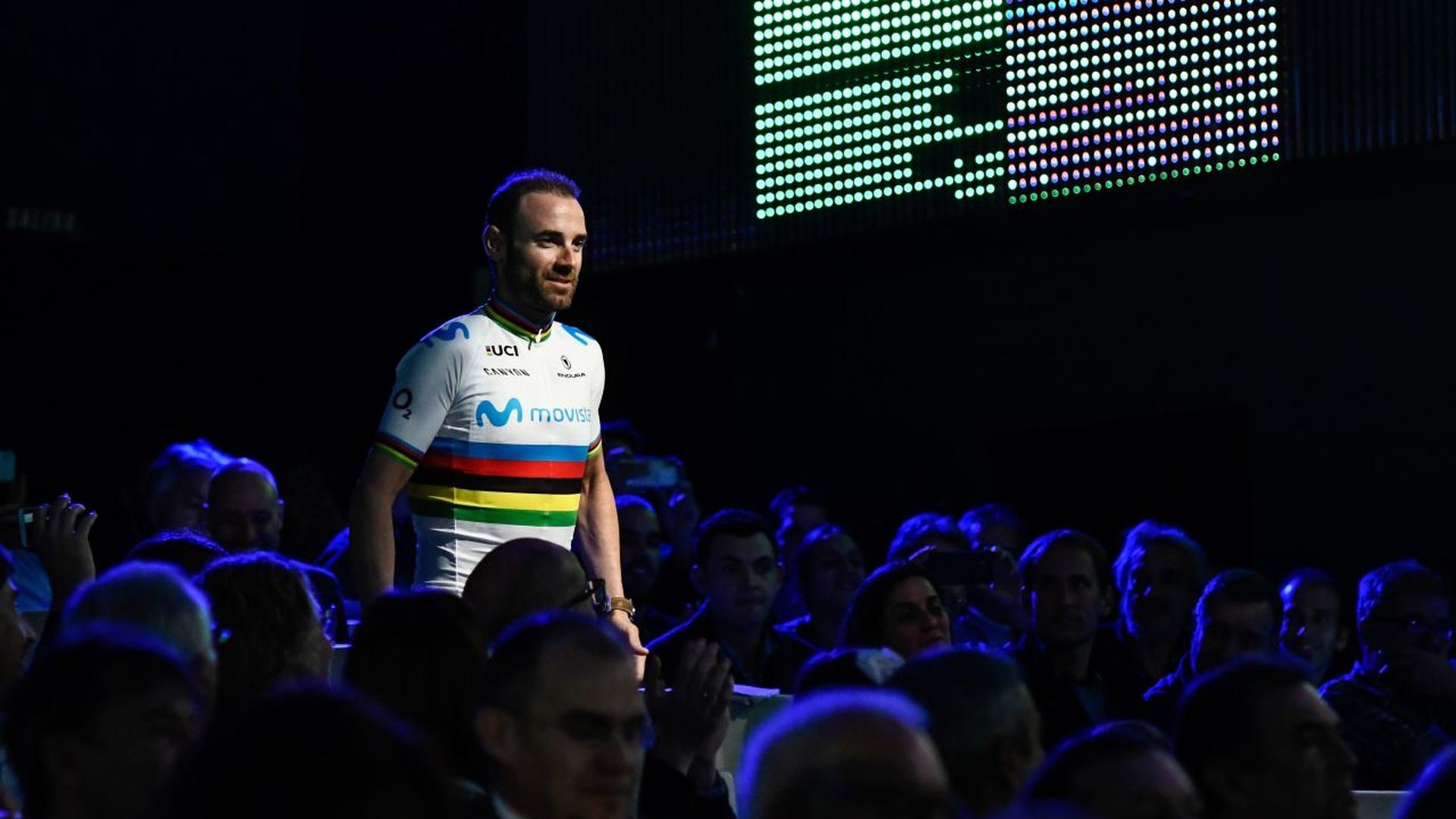 Le champion du monde Alejandro Valverde est attendu au départ du Giro et de la Vuelta en 2019.