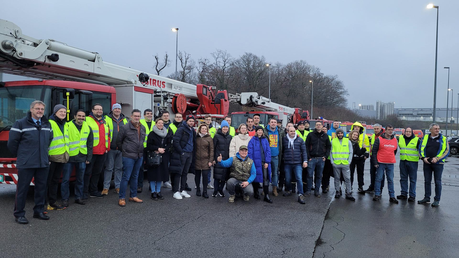 Le convoi d'aide luxembourgeois est parti de Bascharage le 21 décembre dernier.