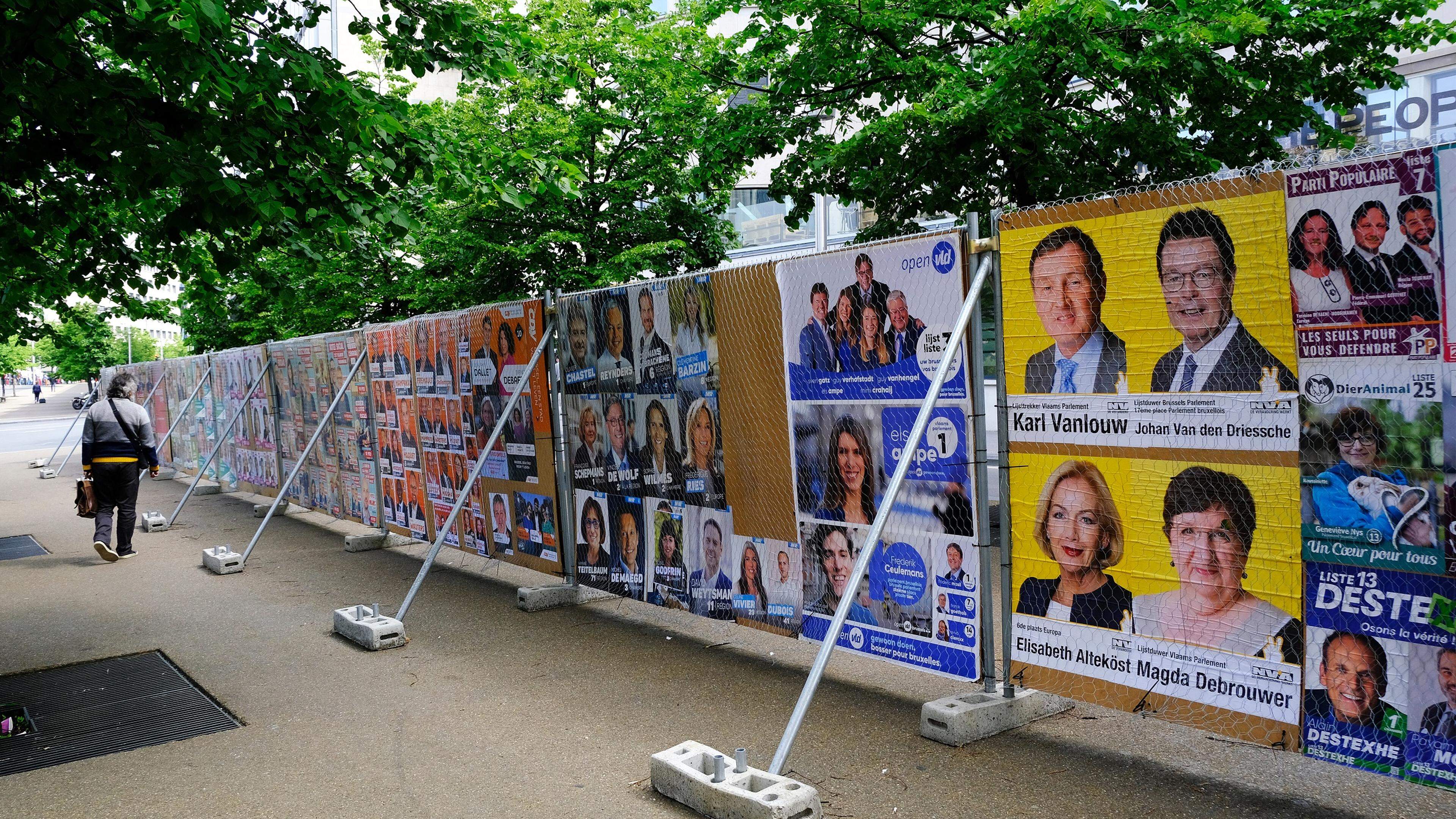 Affiches de campagne des dernières élections de 2019.