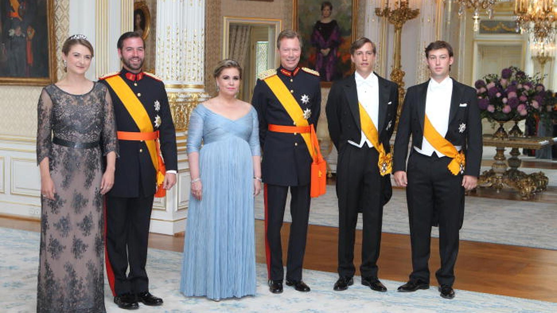 La famille grand-ducale reçoit au palais au soir du 23 juin.