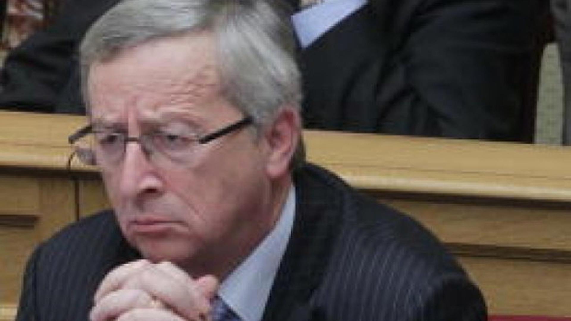 Jean-Claude Juncker lorsqu'il a défendu Nicolas Schmit face à l'opposition qui réclamait sa démission