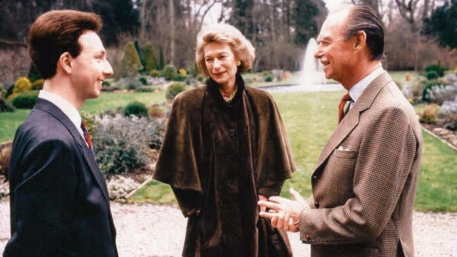 Stéphane Bern rencontre le Grand-Duc Jean et la Grande-Duchesse Joséphine-Charlotte en 1989.