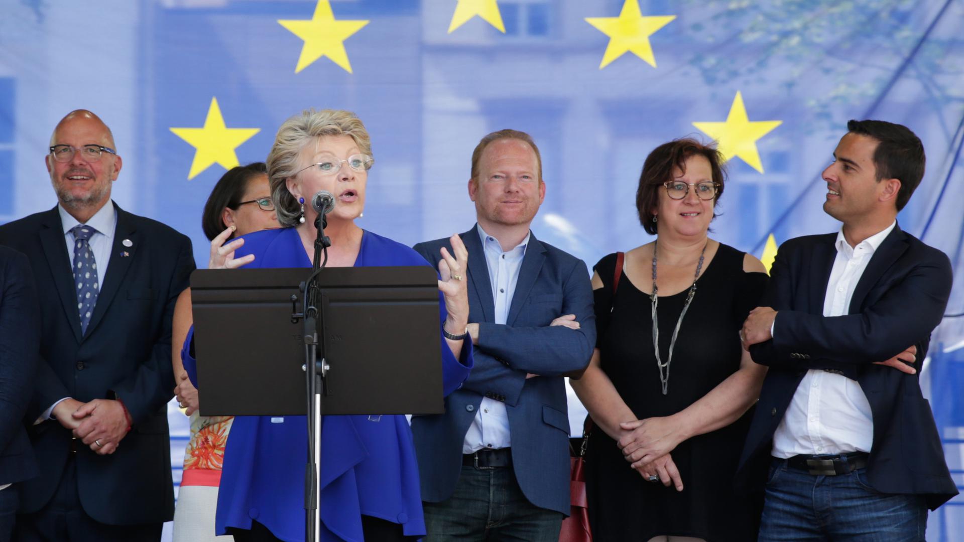 Fête de l’Europe, Vivianne Reding,  le 09 Mai 2018. Photo: Chris Karaba
