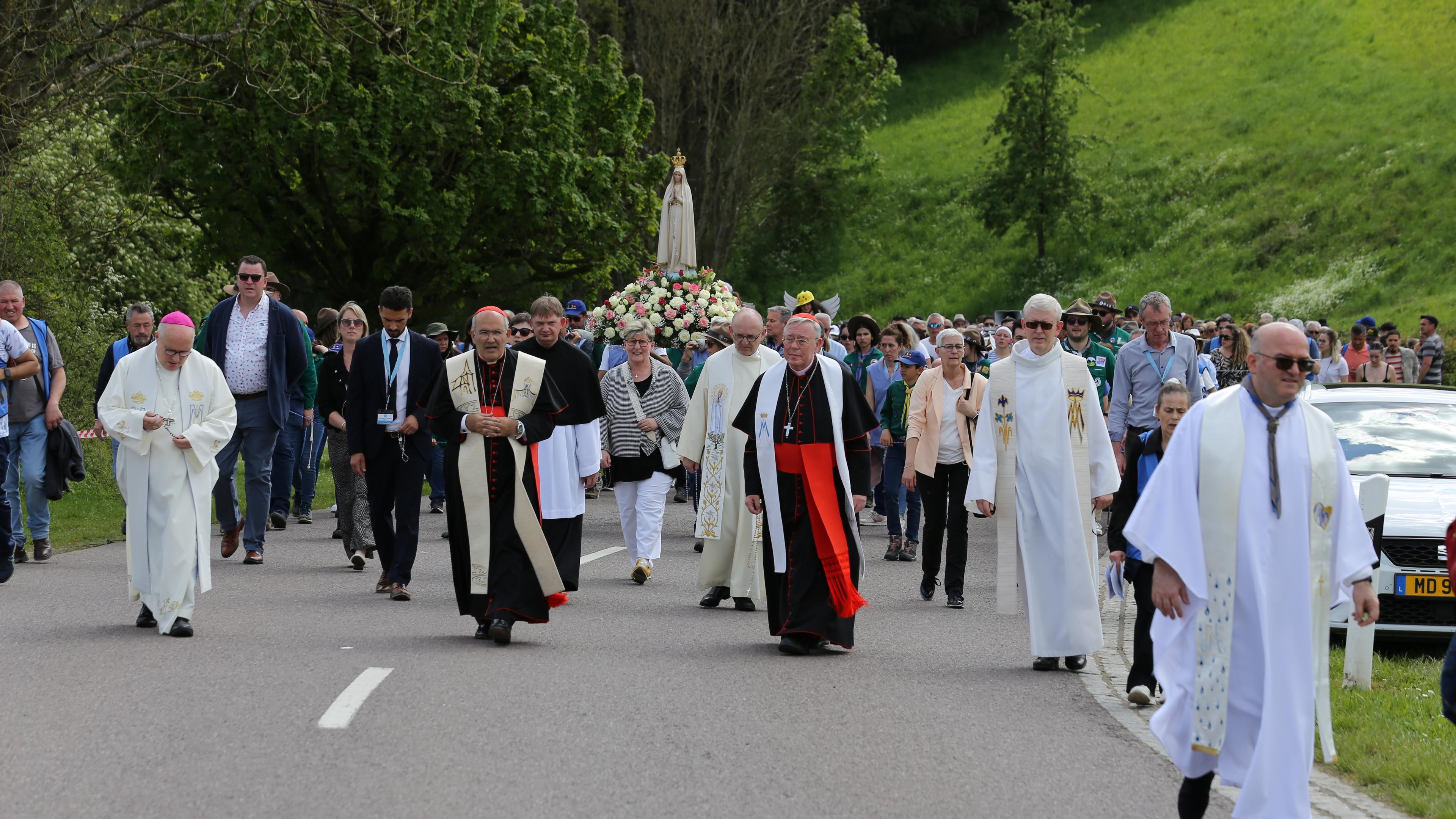 Le pèlerinage de Notre-Dame de Fatima à Wiltz, jeudi 9 mai 2024.