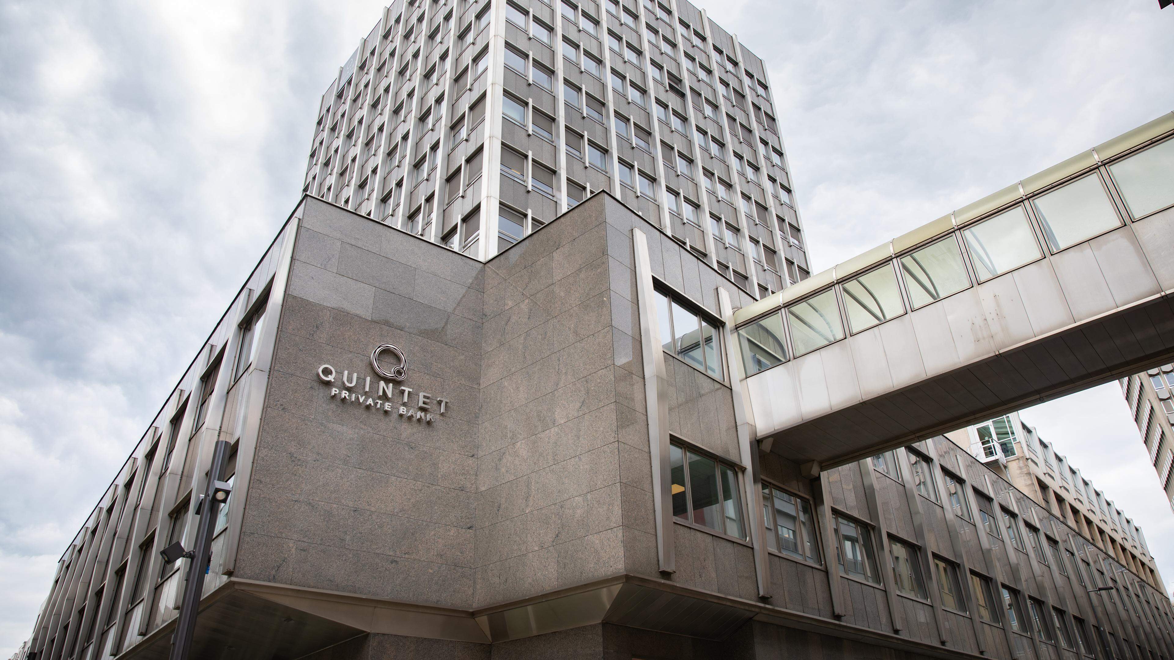 Le siège de Quintet Private Bank dans le centre-ville de la capitale luxembourgeoise.