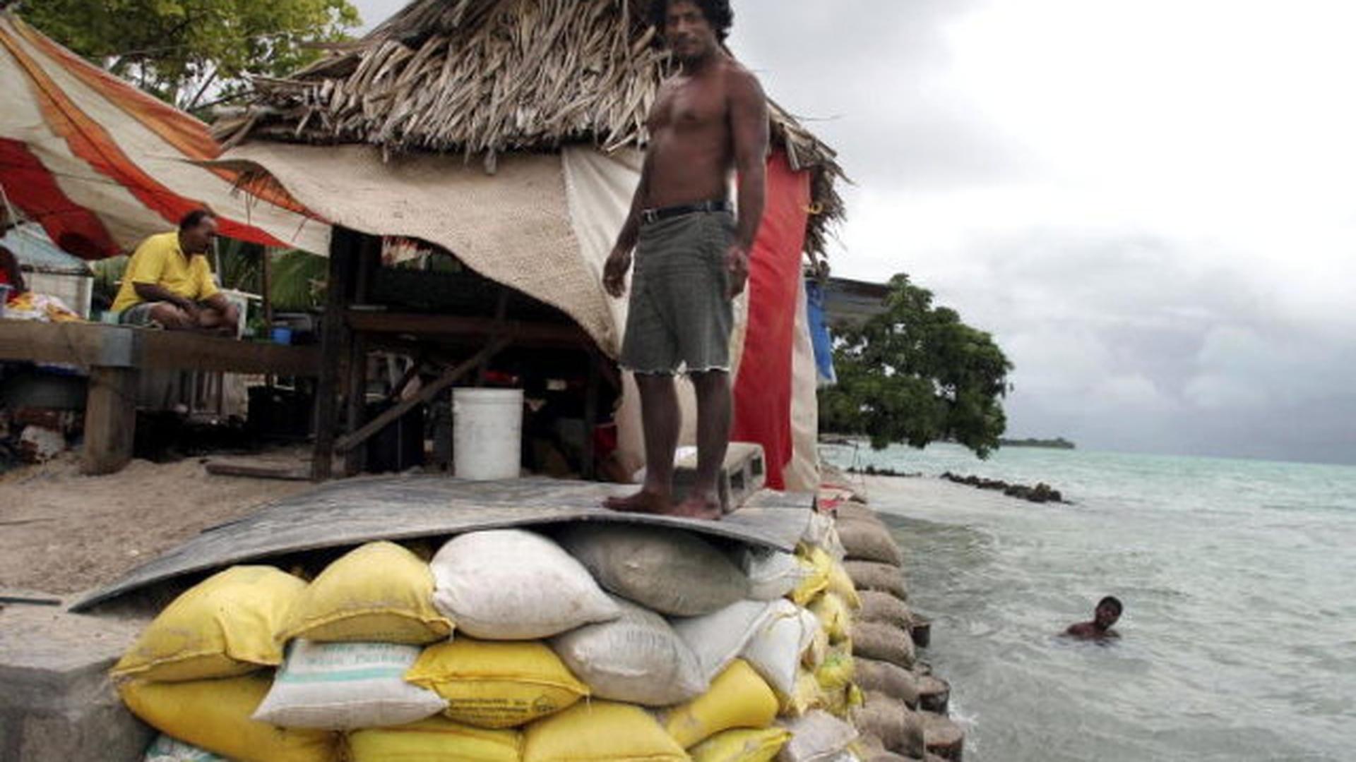 La population des îles Kiribati vit à seulement quelques mètres au-dessus du niveau de l'océan