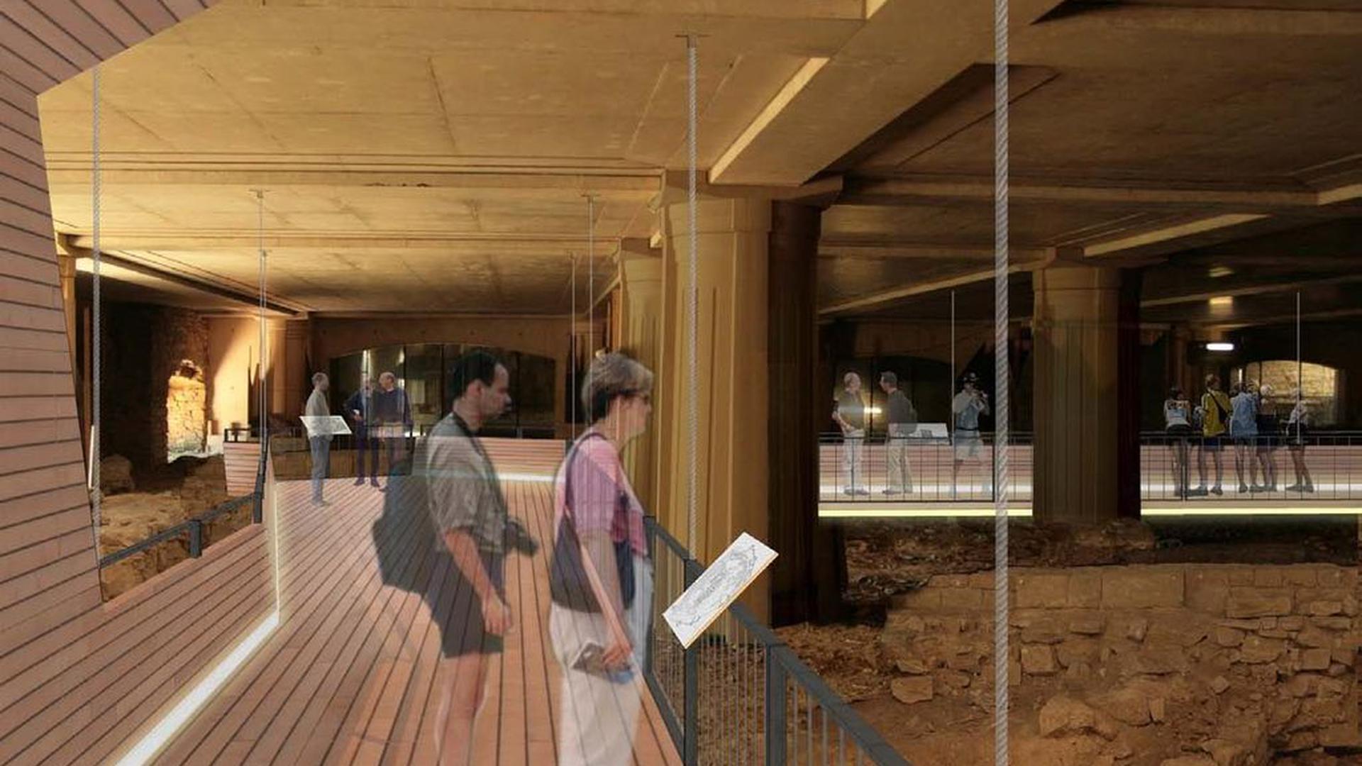 Le projet prévoit un parcours didactique illustrant cinq siècles d'histoire du plateau Saint Esprit.